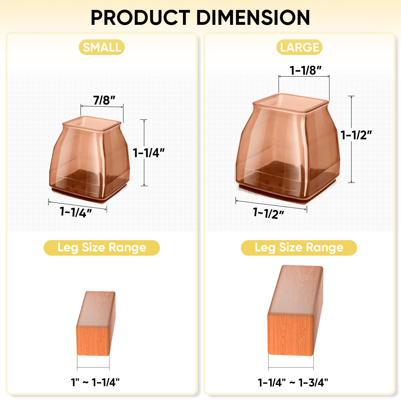Silicone Chair Leg Floor Protectors
