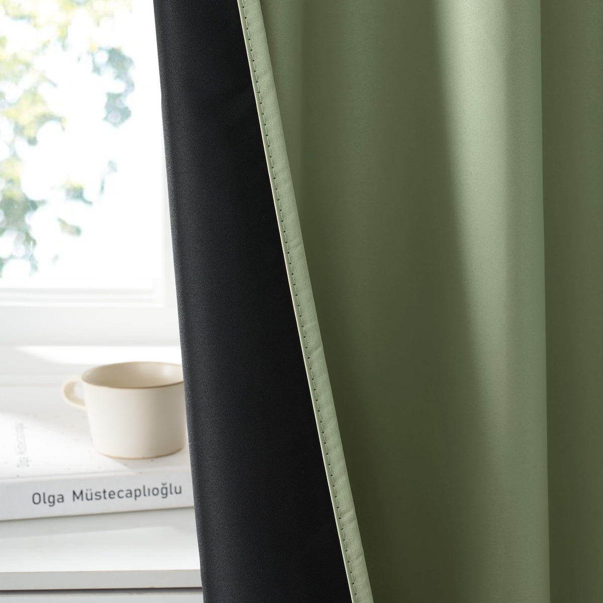 100% Blackout Short Curtains for Small Window (2 Count)