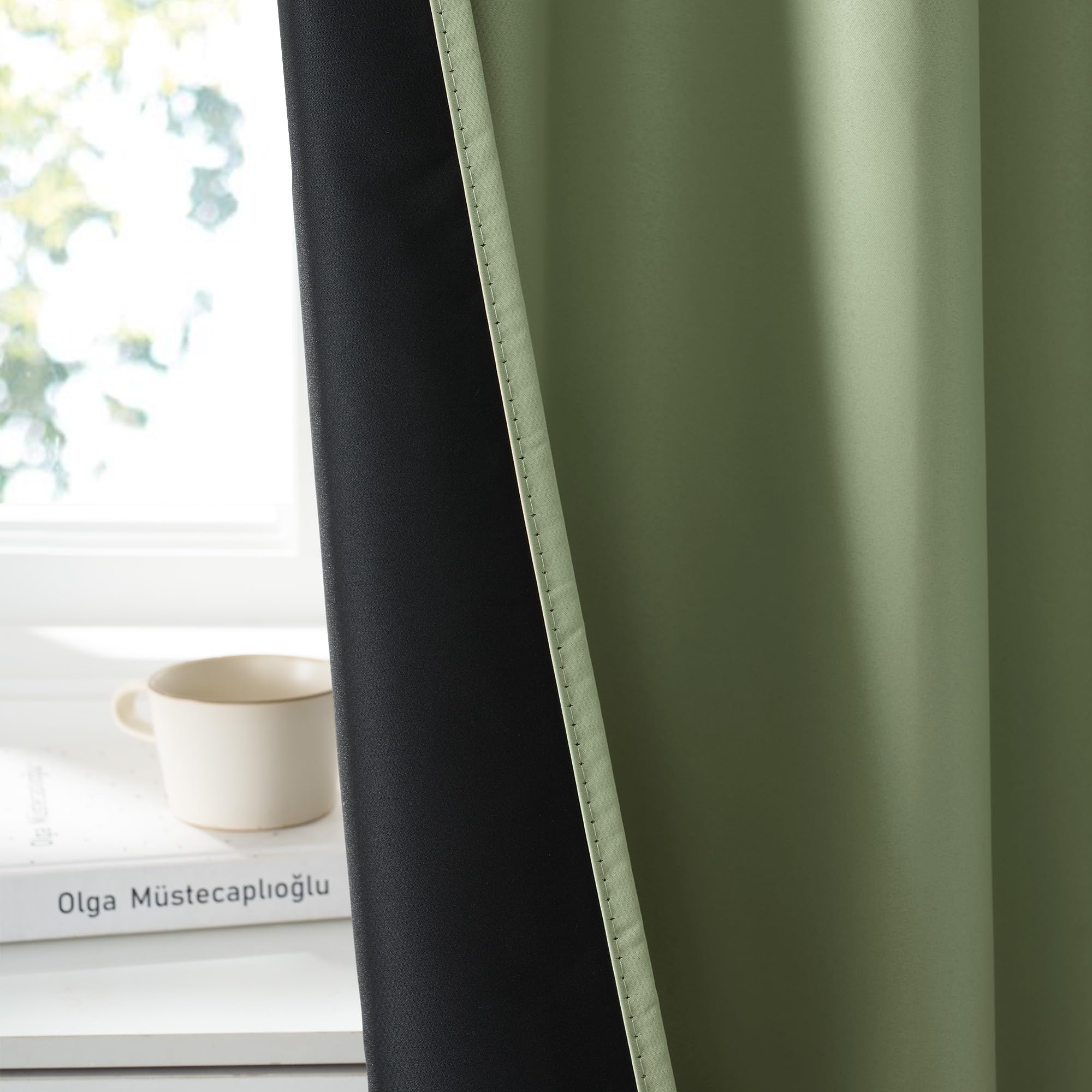 Bedroom Blackout Curtains 63 inches Long (2 Count)
