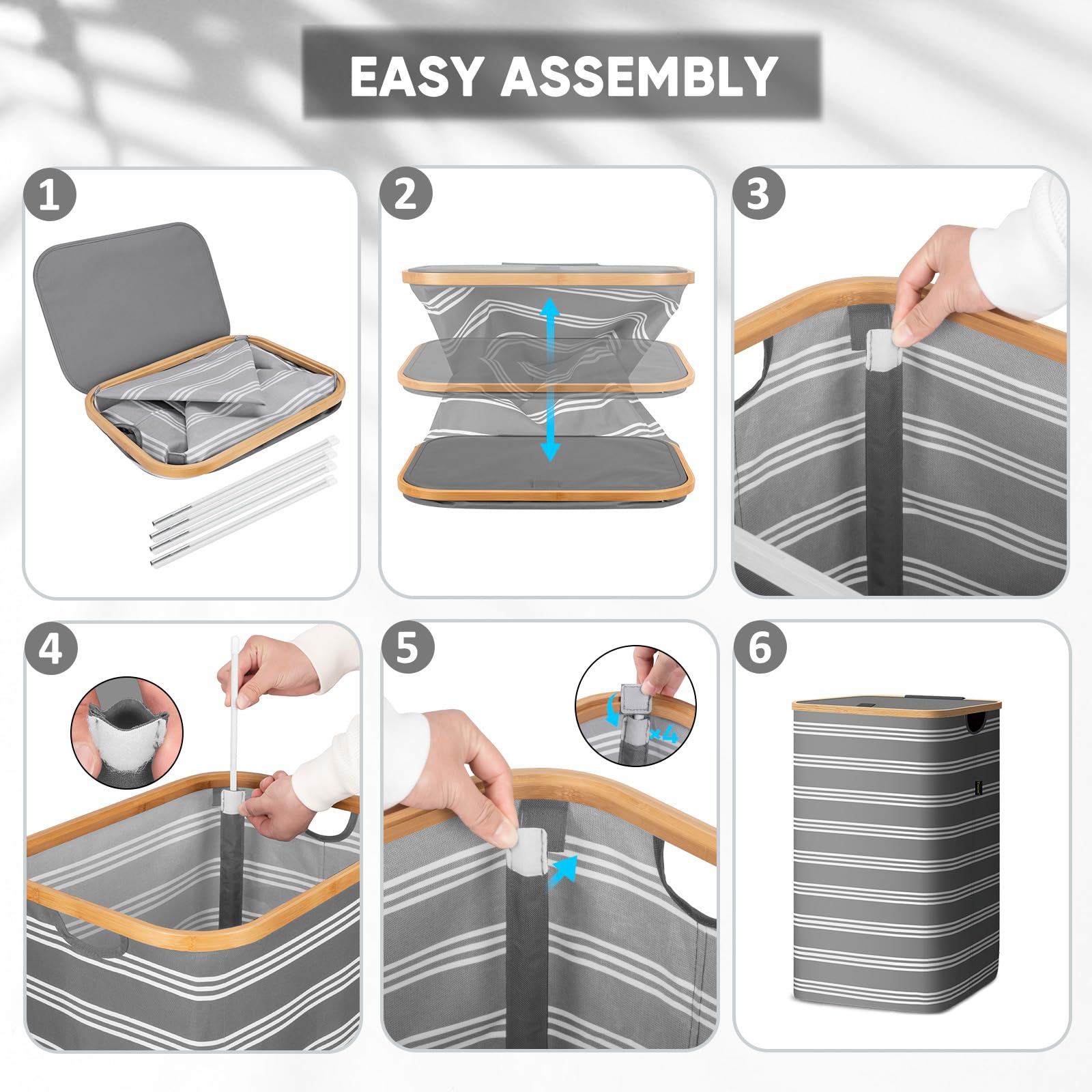 Laundry Hamper with Lid