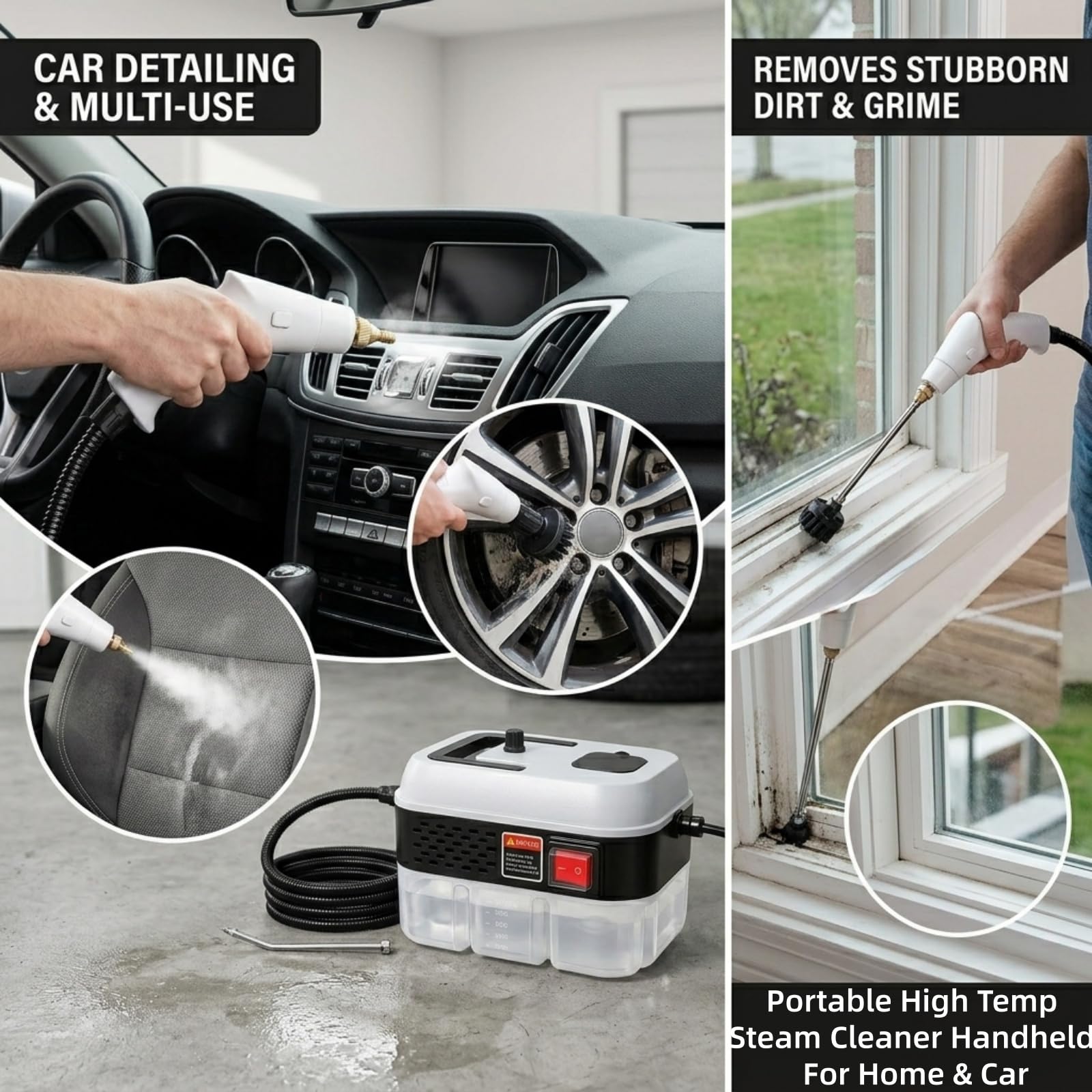 1200W Handheld Steam Cleaner for Home