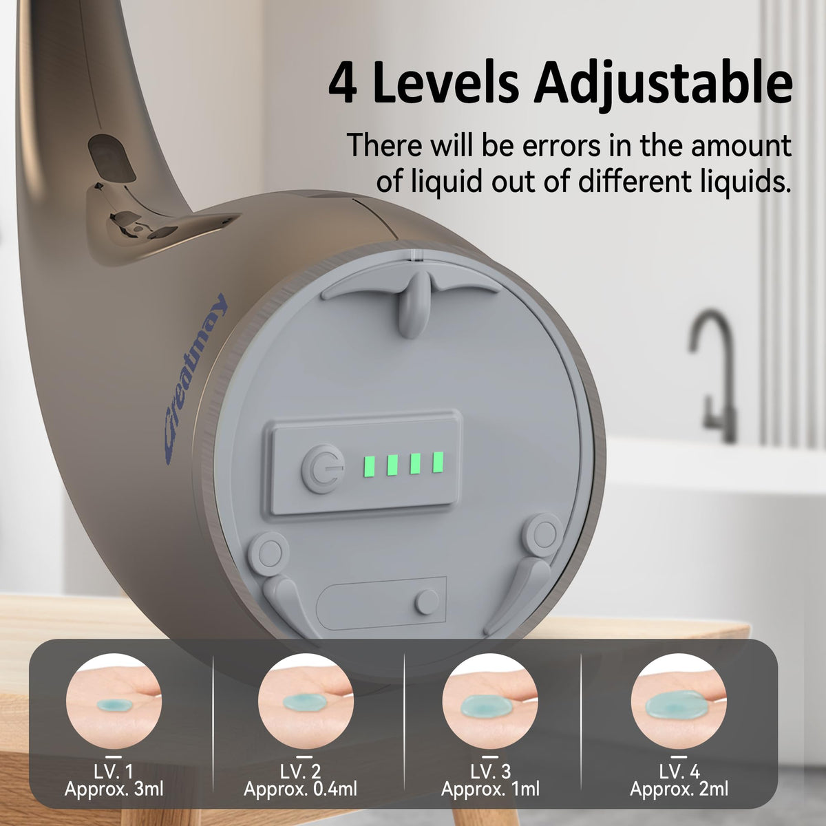 Automatic Soap Dispenser Touchless Rechargeable 10 oz