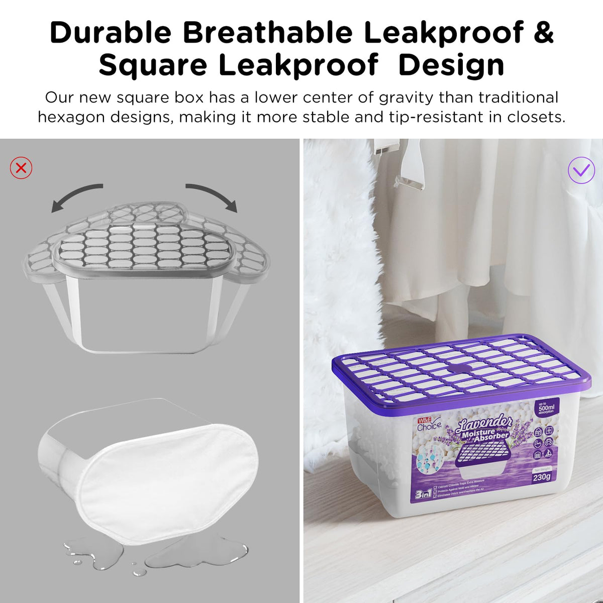 Moisture Absorbers with Lavender Scent (12 Count)