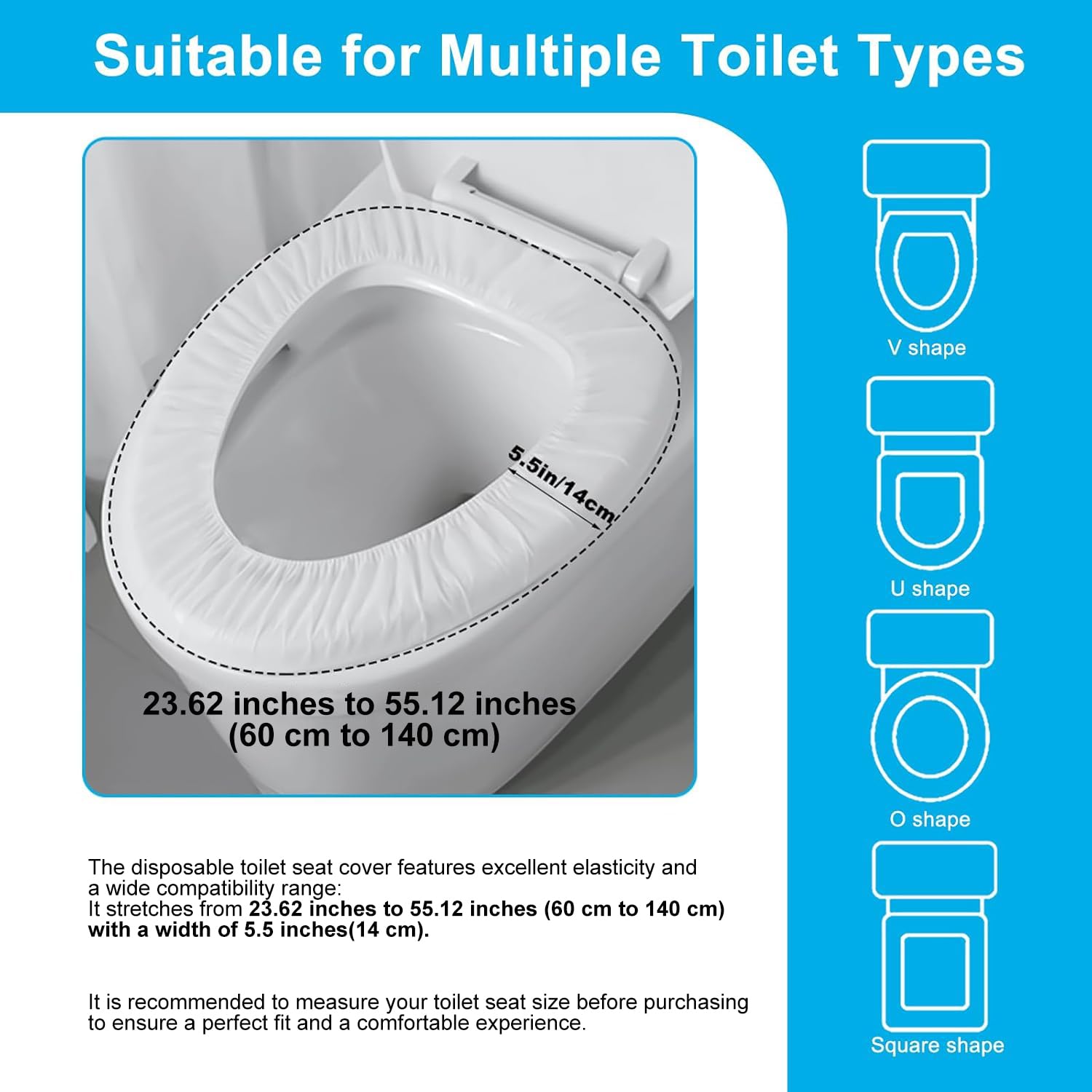 100 Pack Disposable Toilet Seat Cover (100 Count)