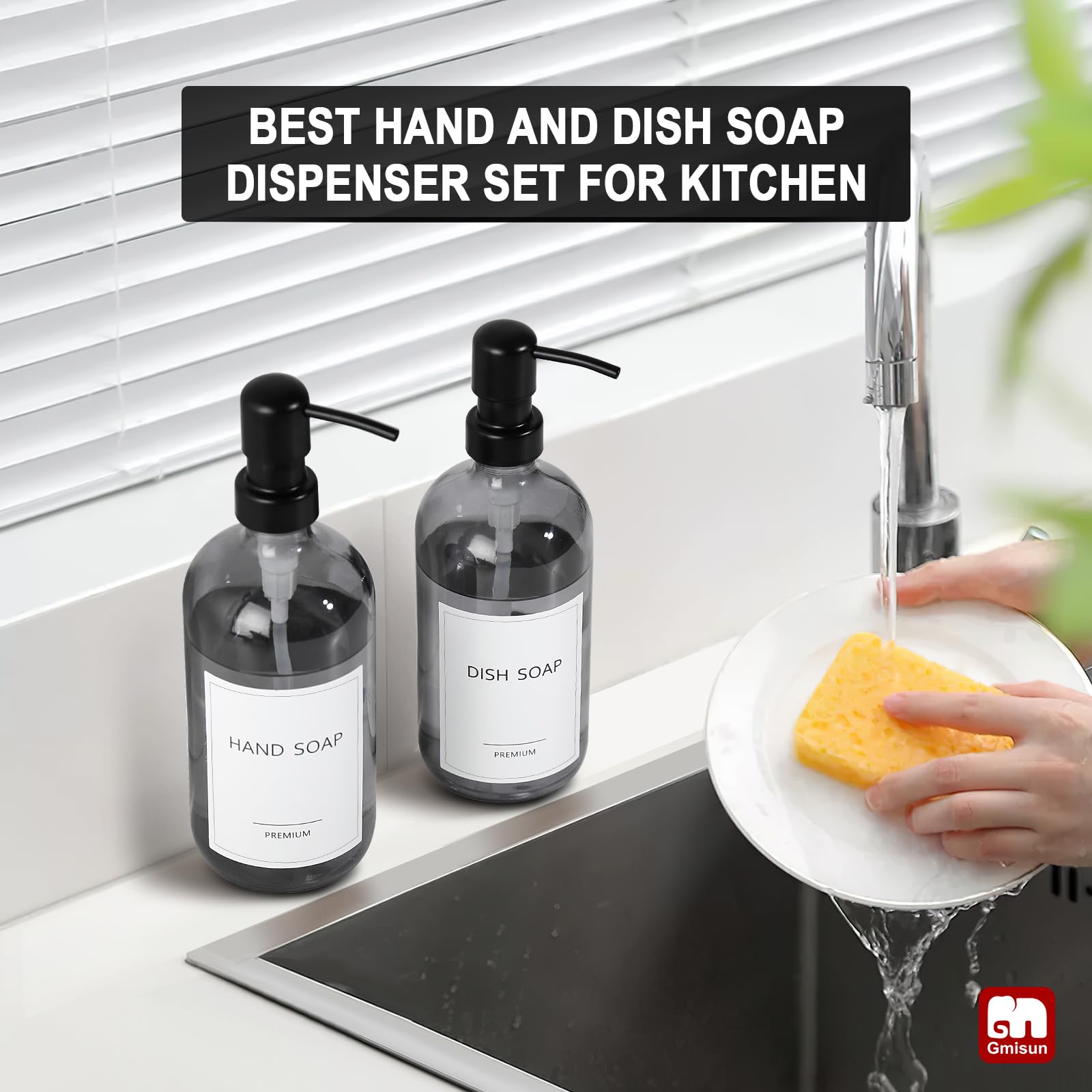 Black Soap Dispenser (2 Count)