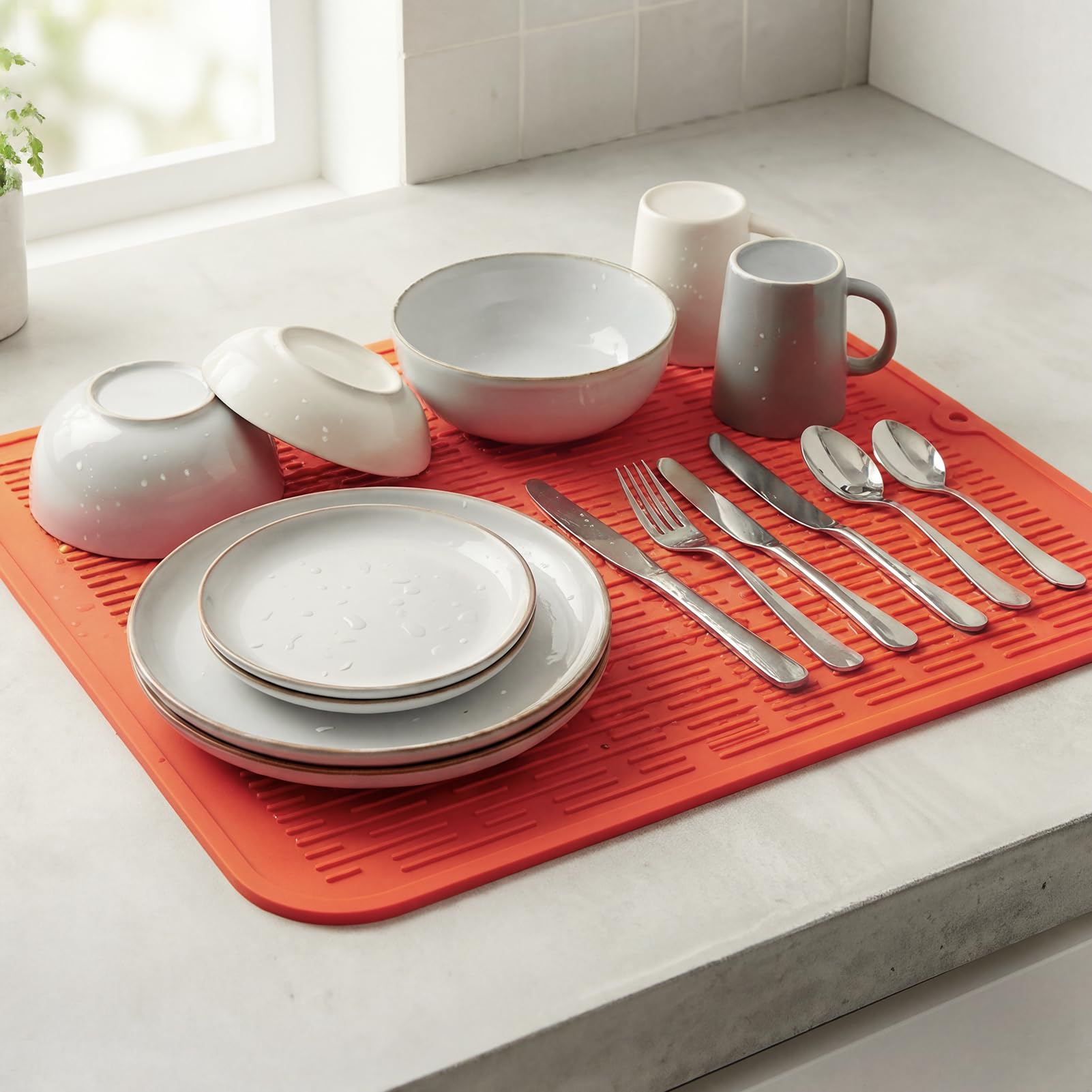 Silicone Dish Drying Mat for Multiple Usage