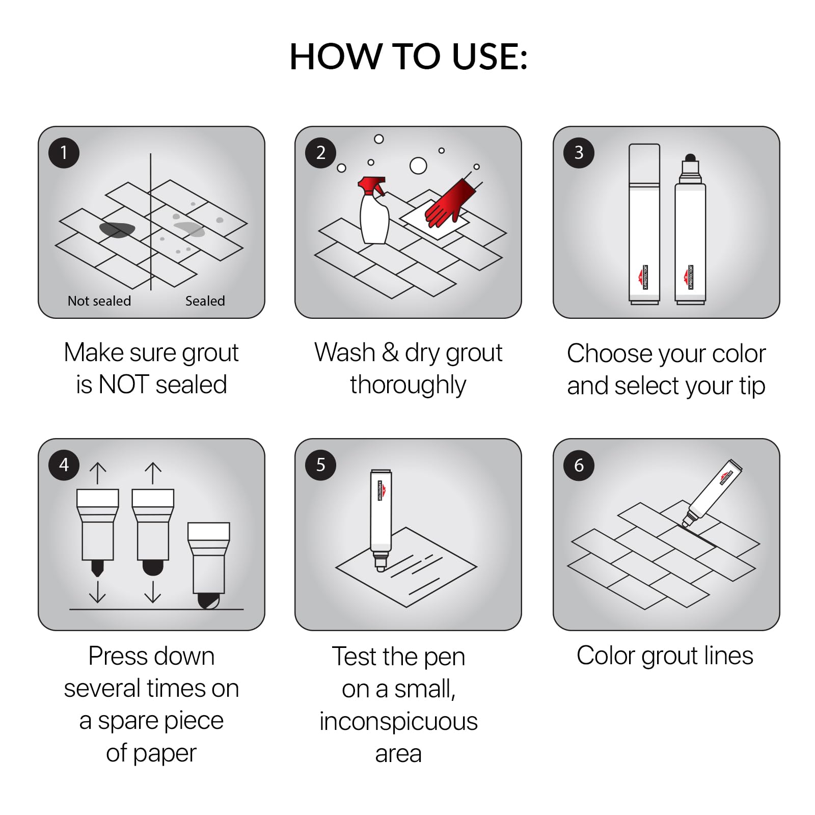 Water Based Grout Marker (2 Count)