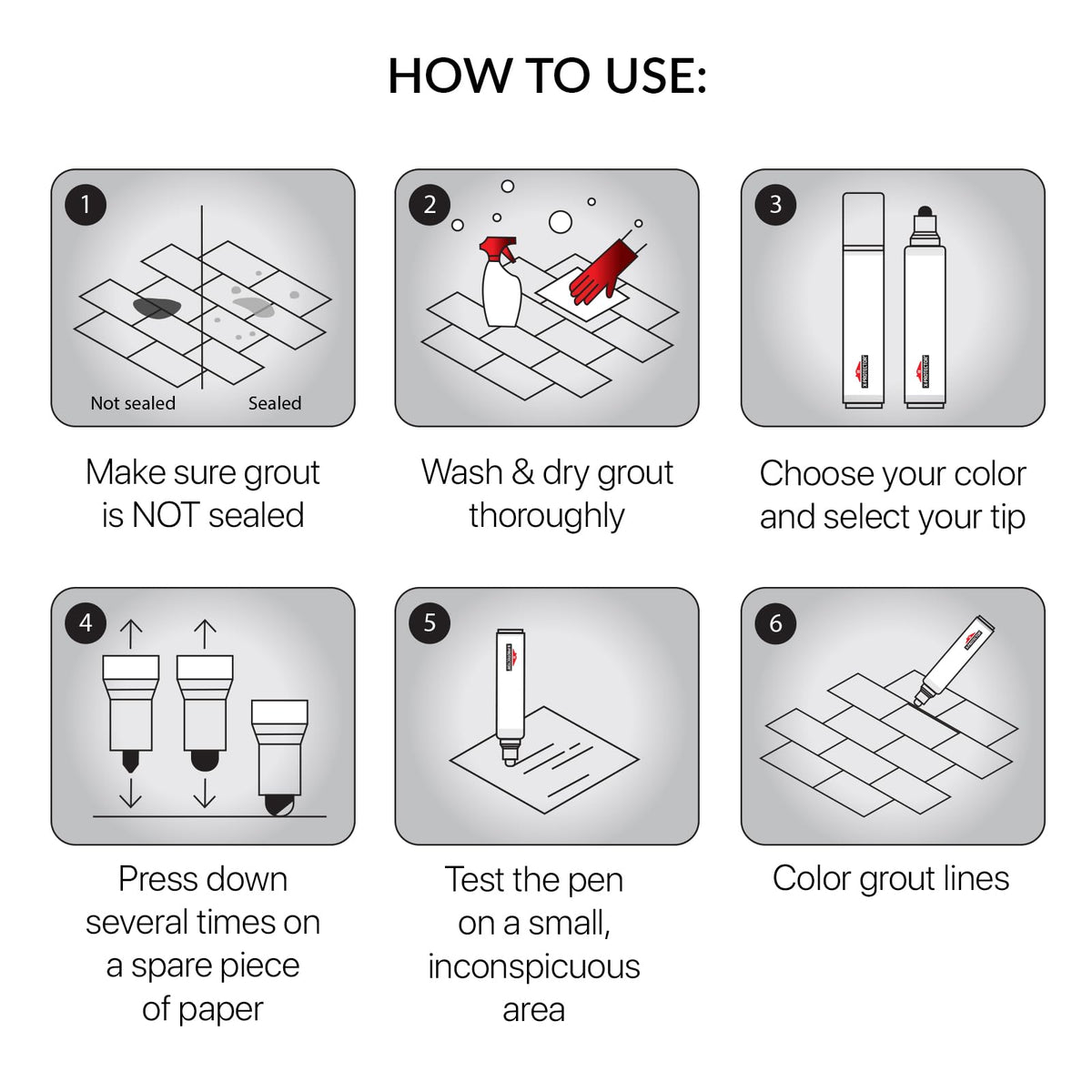 Water Based Grout Marker (2 Count)