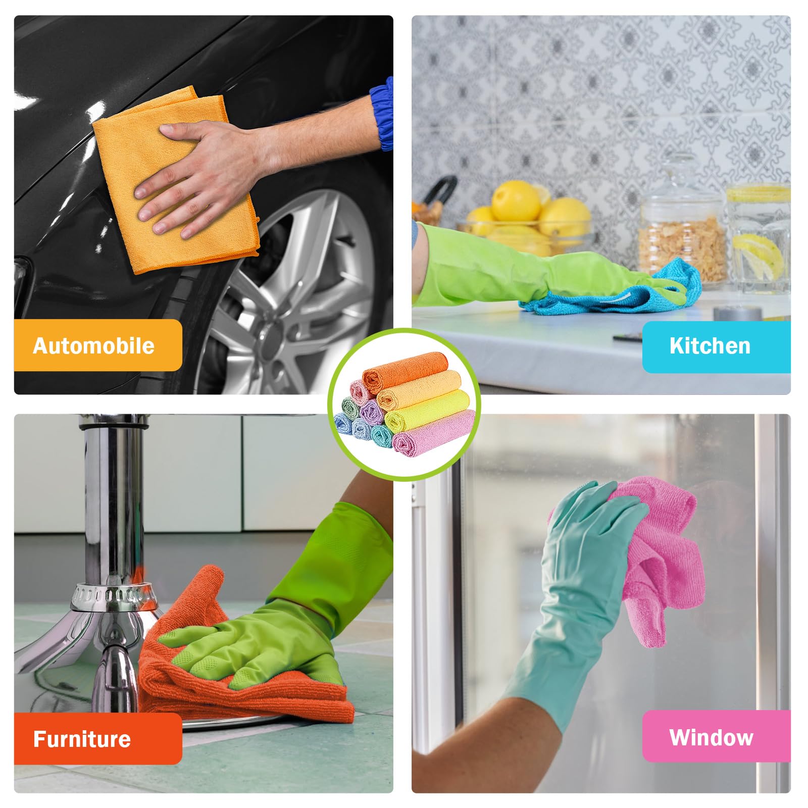 Microfiber Cleaning Cloth (20 Count)