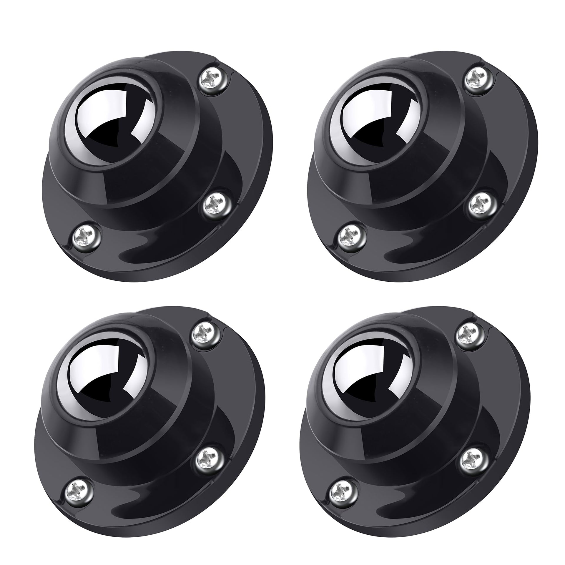 4 Pack 1 Inch Self Adhesive Caster Wheels for Furniture (4 Count)