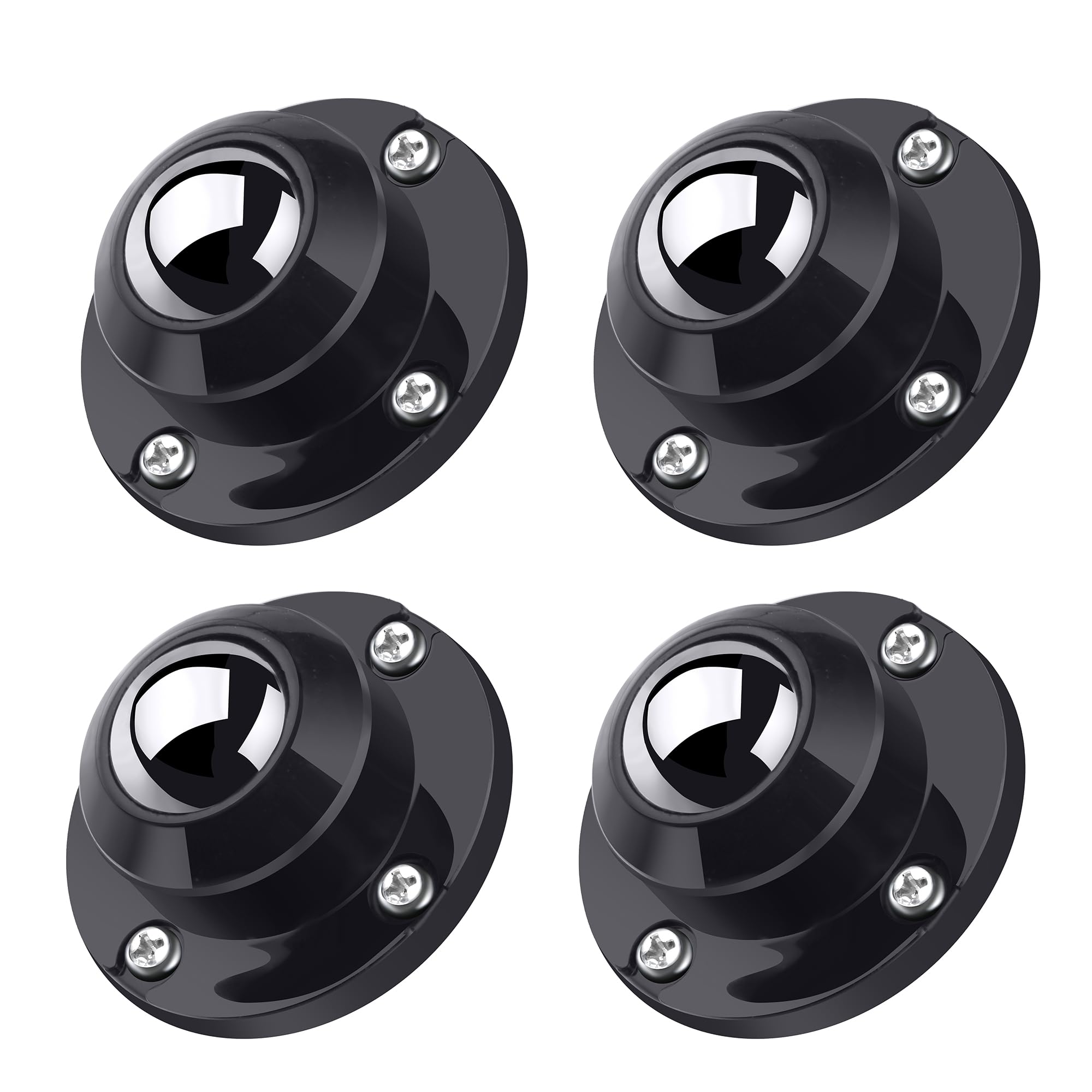 4 Pack 1 Inch Self Adhesive Caster Wheels for Furniture (4 Count)