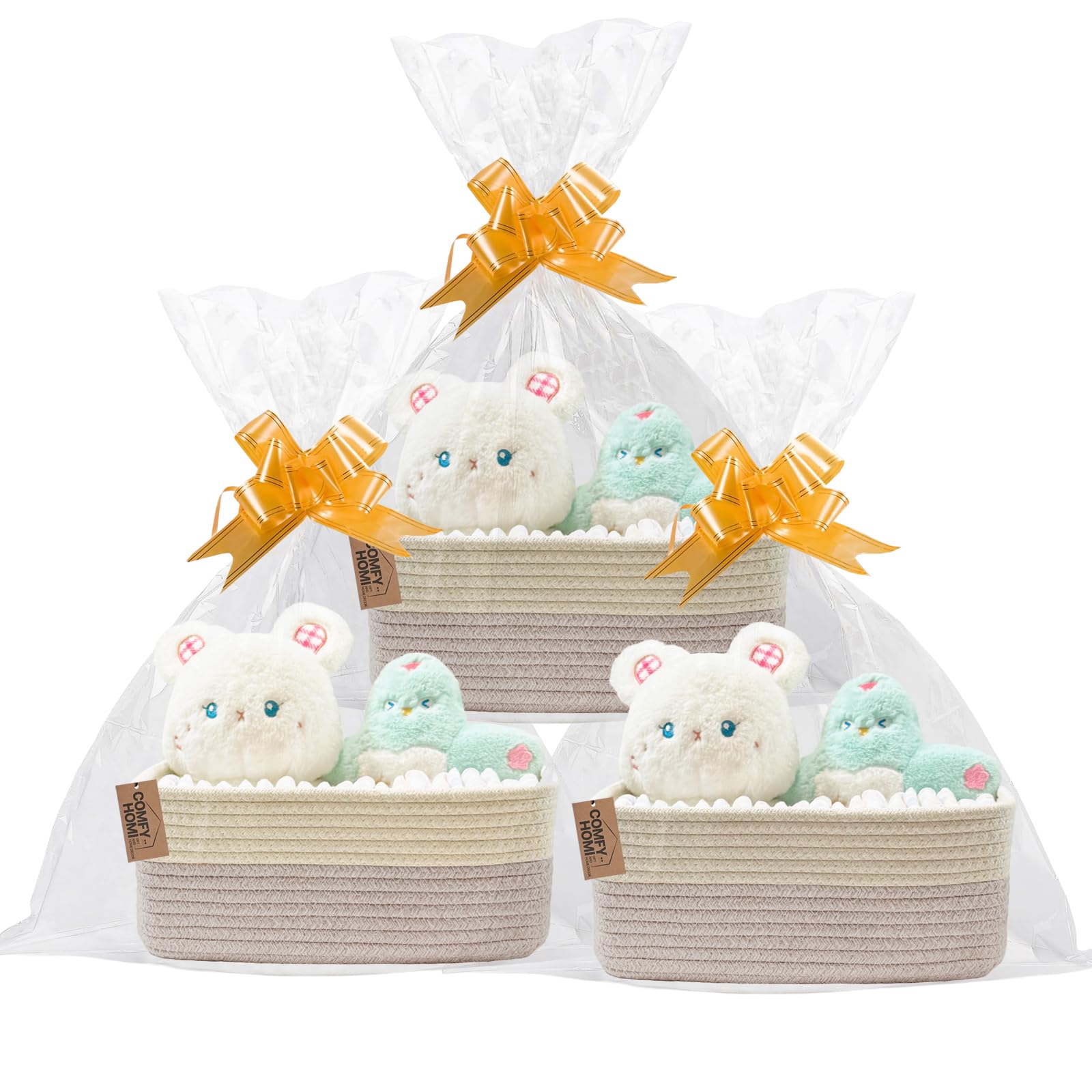 COMFY HOMI 11.5"x7.5"x4.7" Storage Baskets for Organizing (3 Count)