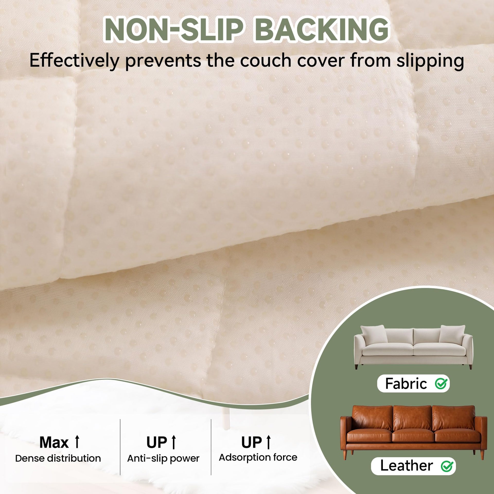 Dog Couch Cover Washable Non Slip Pet Friendly Sofa Couch Protector (4 Count)