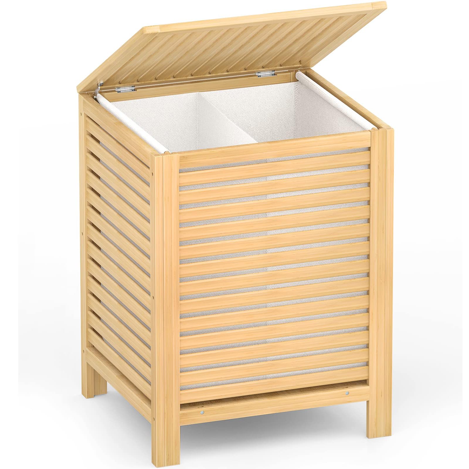 Bamboo Laundry Hamper with Lid