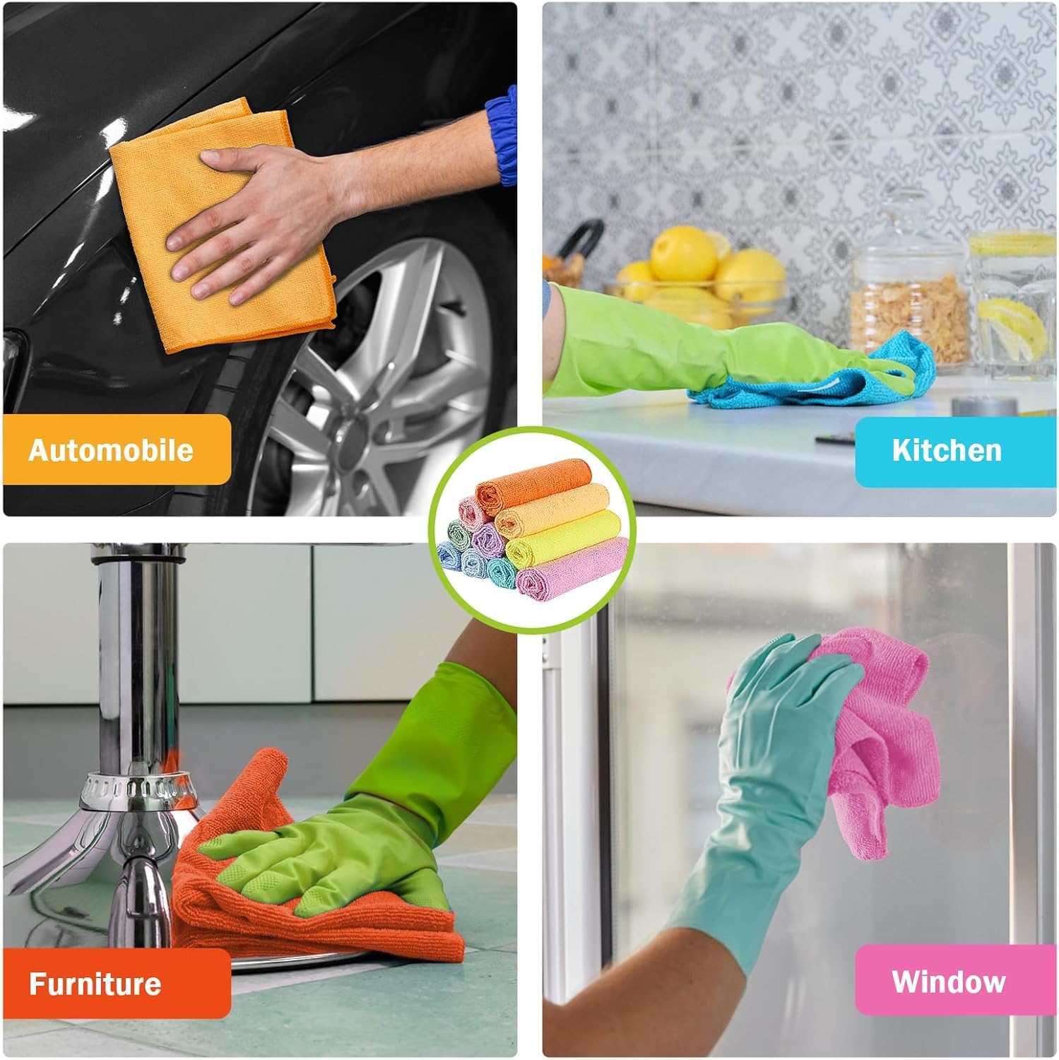 Microfiber Cleaning Cloth (50 Count)