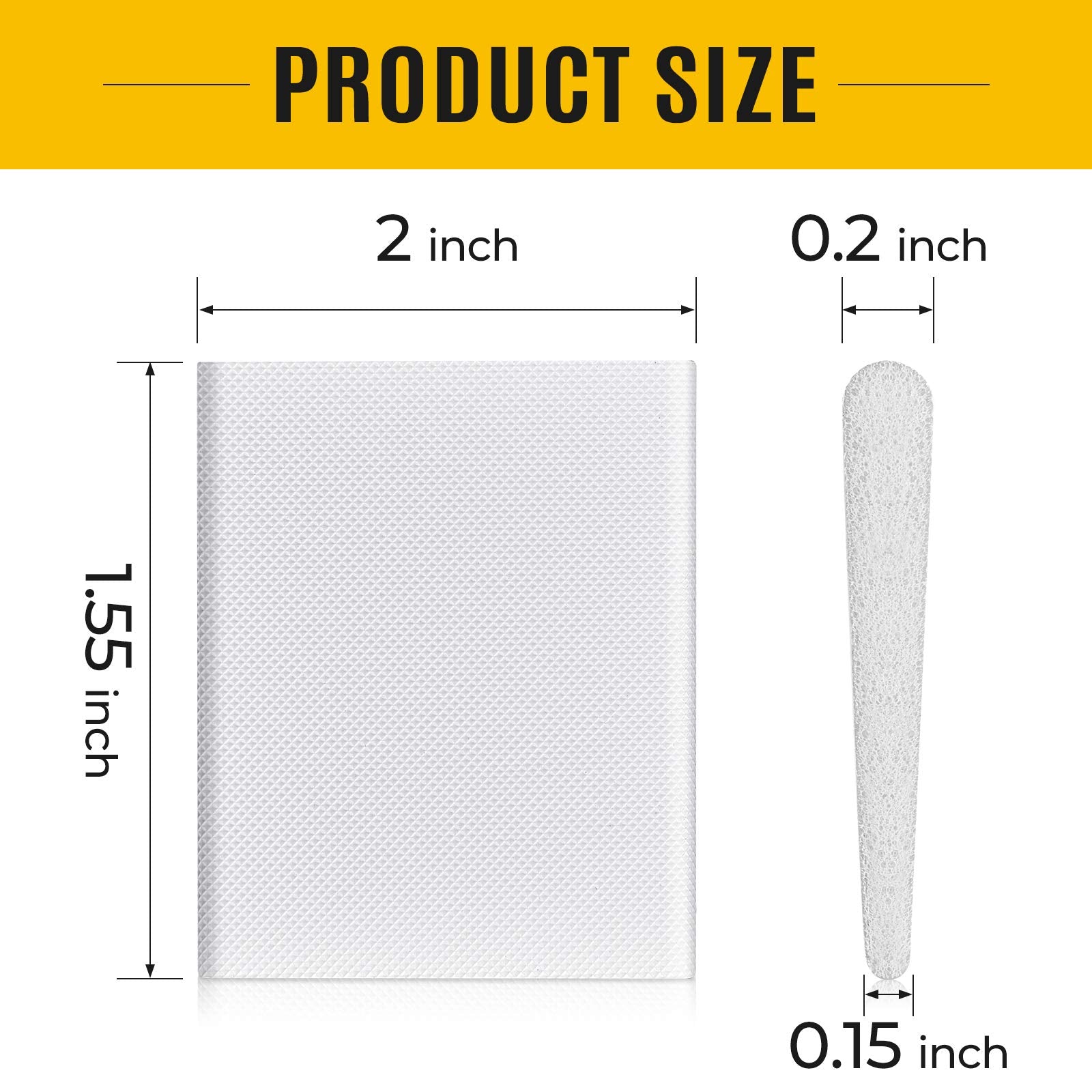 64 Pieces Door Corner Seal Pads Adhesive Weatherstripping (64 Count)