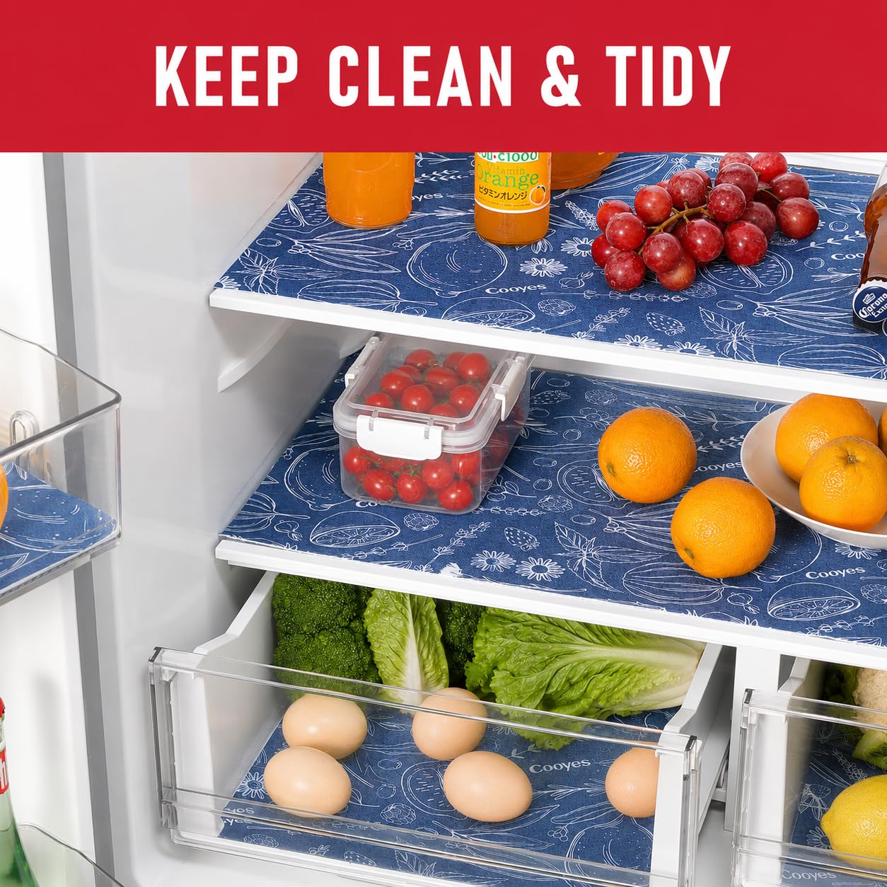 Large Fridge Liners for Refrigerator (18 Sq Ft)
