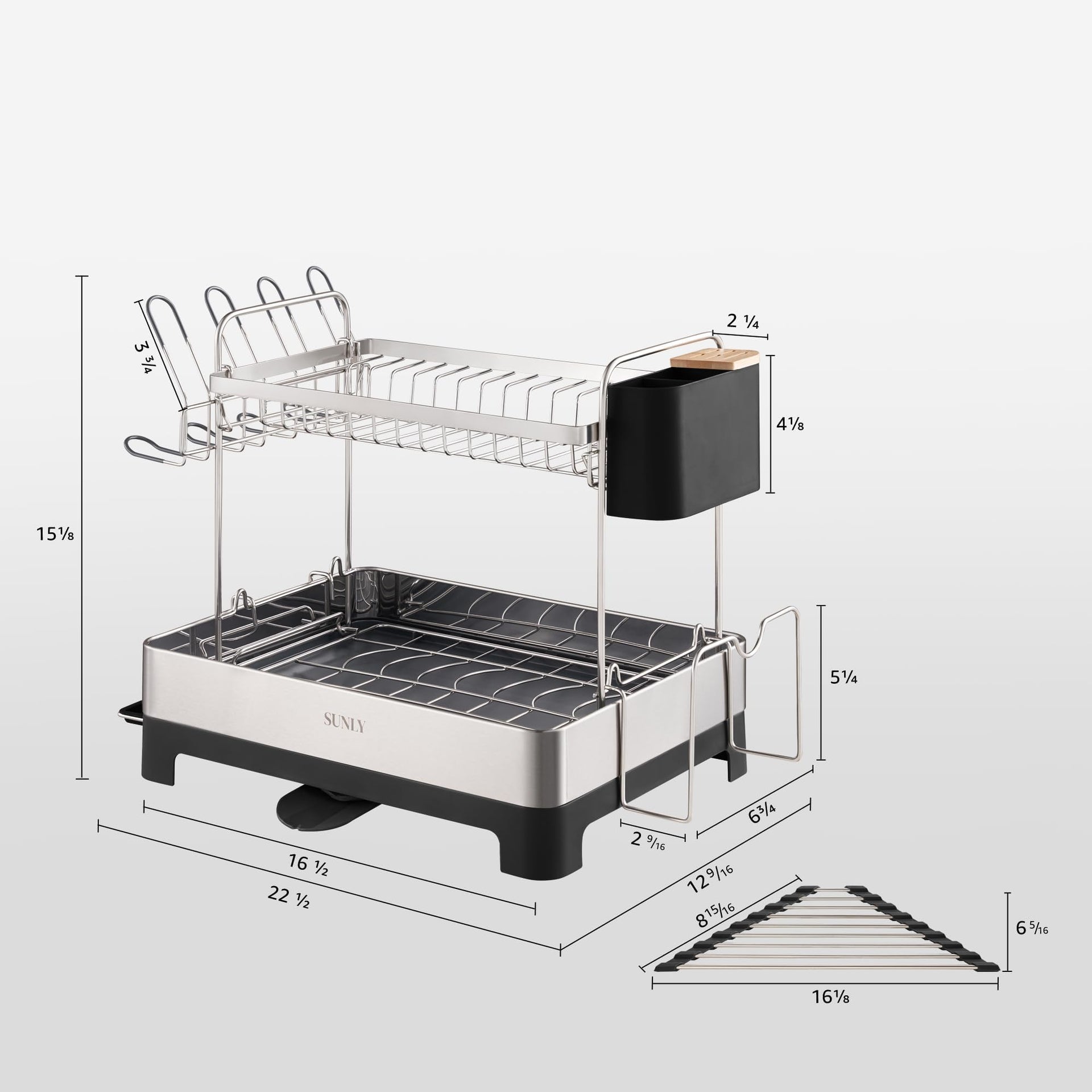 2 Tier Dish Drying Rack