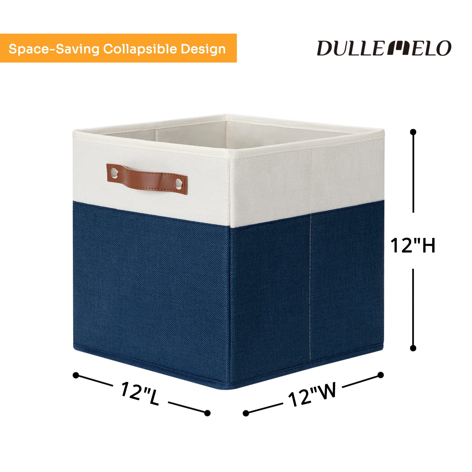 12 inch Cube Storage Bins (4 Count)