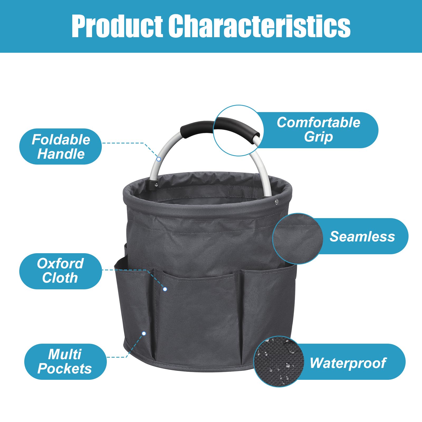 17L Cleaning Caddy with Handle