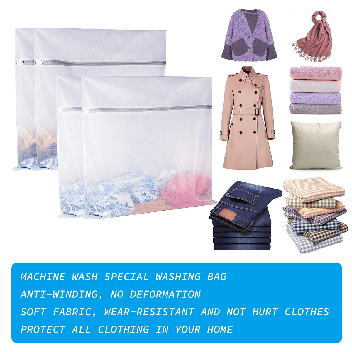 Laundry Mesh Bag (4 Count)