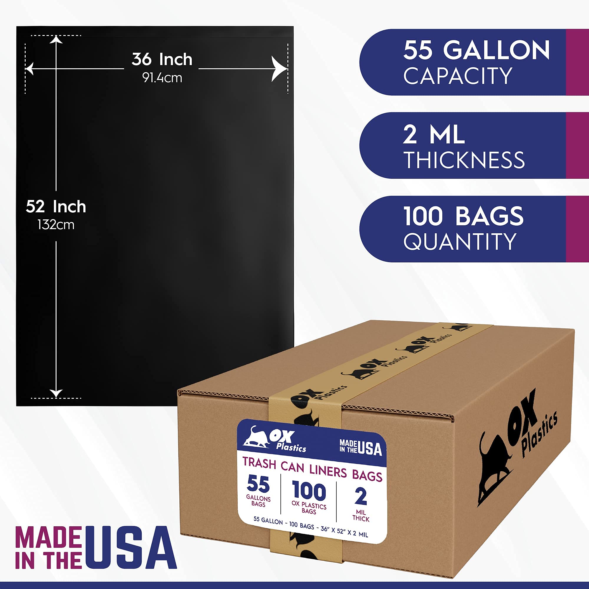 55 Gallon Trash Bag (100 Count)
