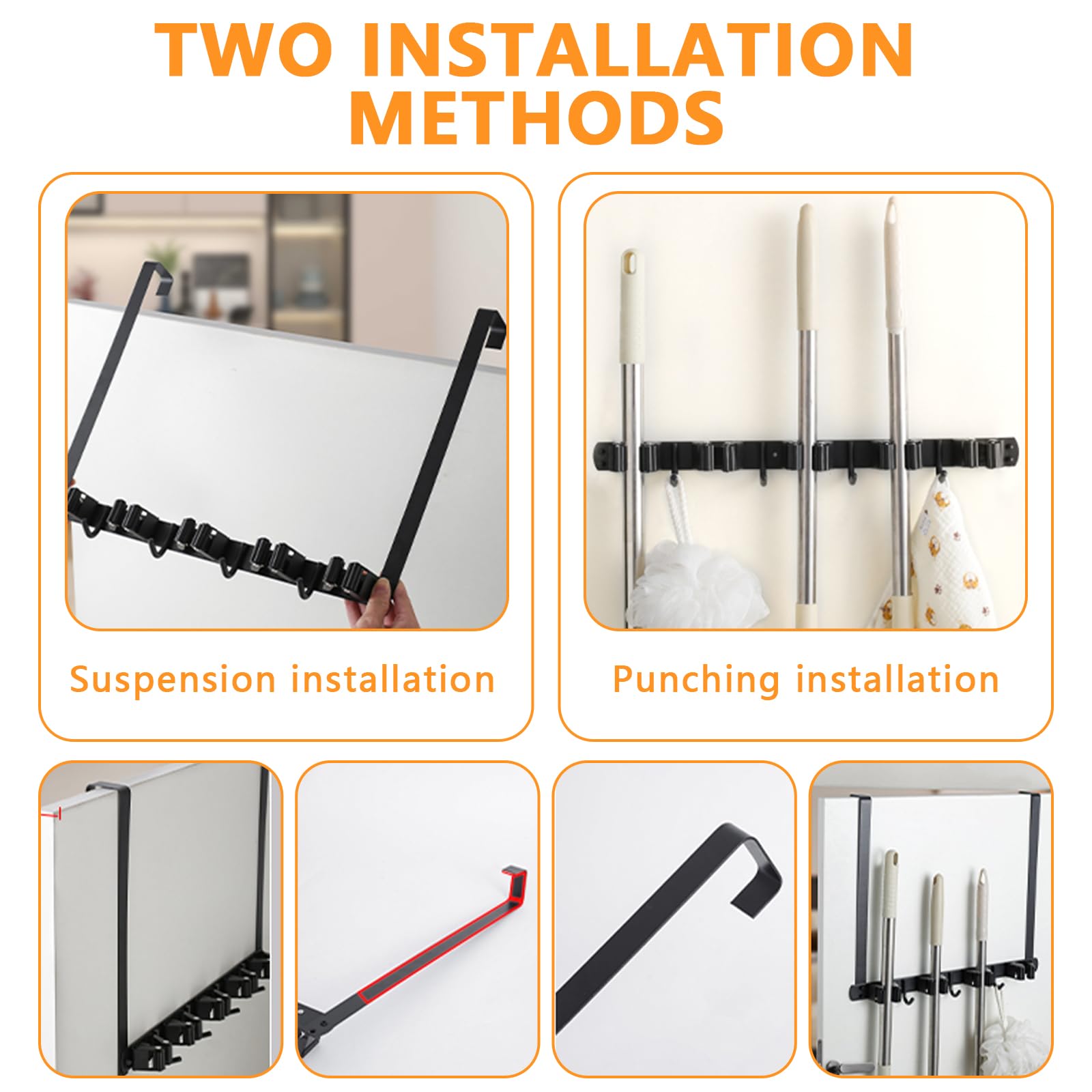 Over The Door Broom Holder
