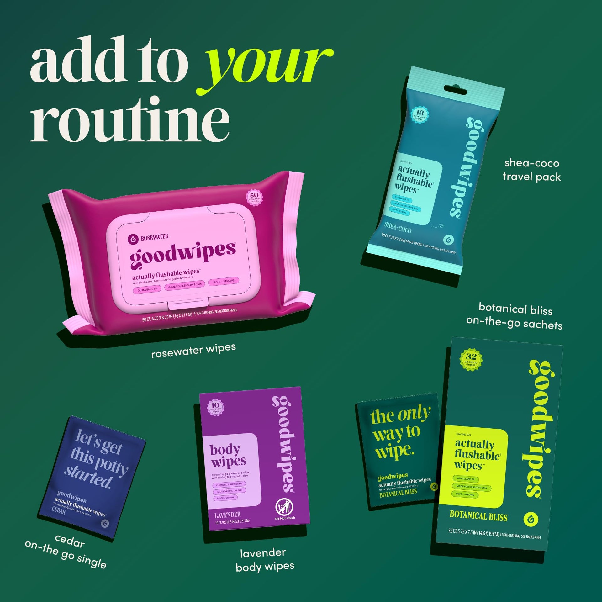 Flushable Wipes for Women (32 Count)