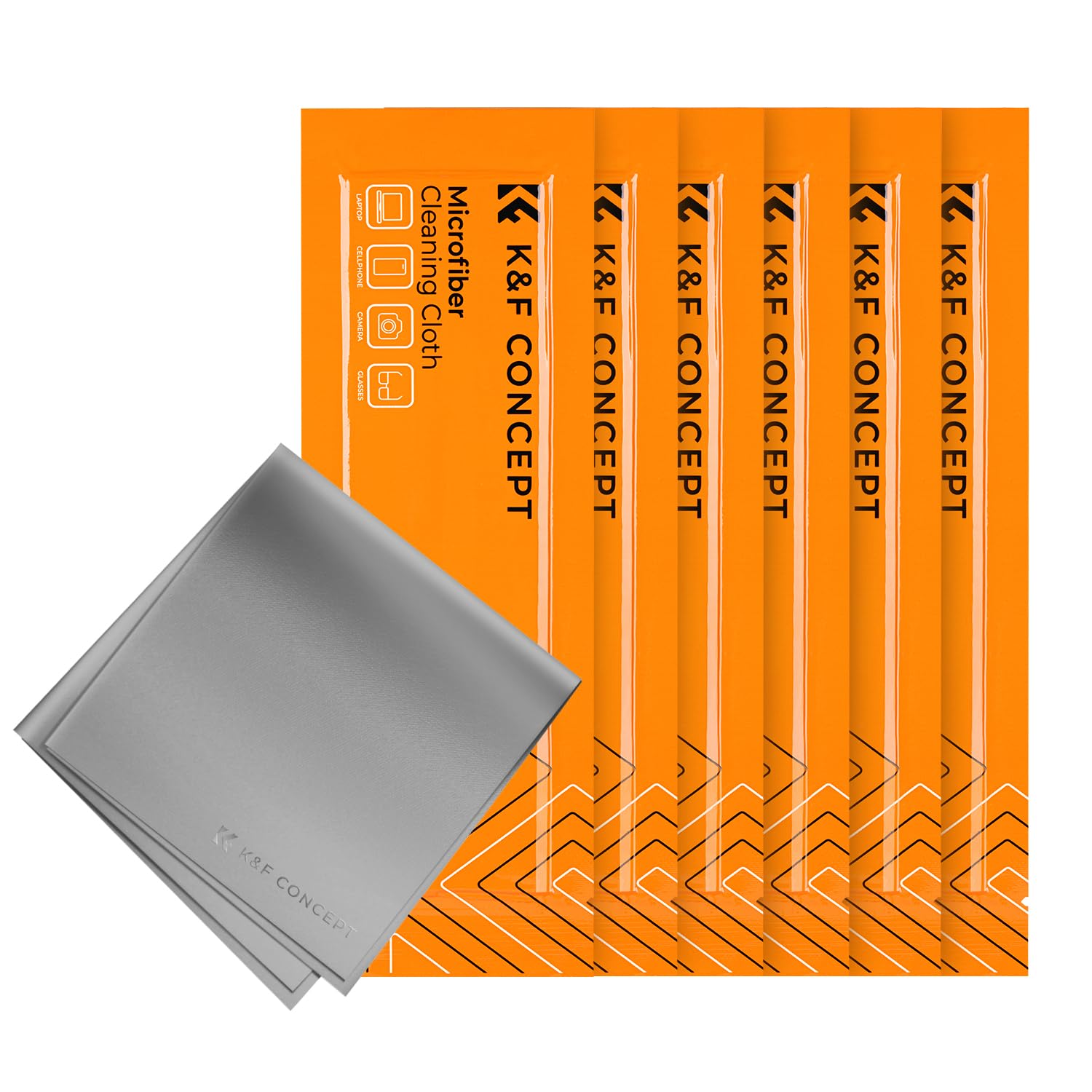 Microfiber Cleaning Cloths Grey X6 (6 Count)