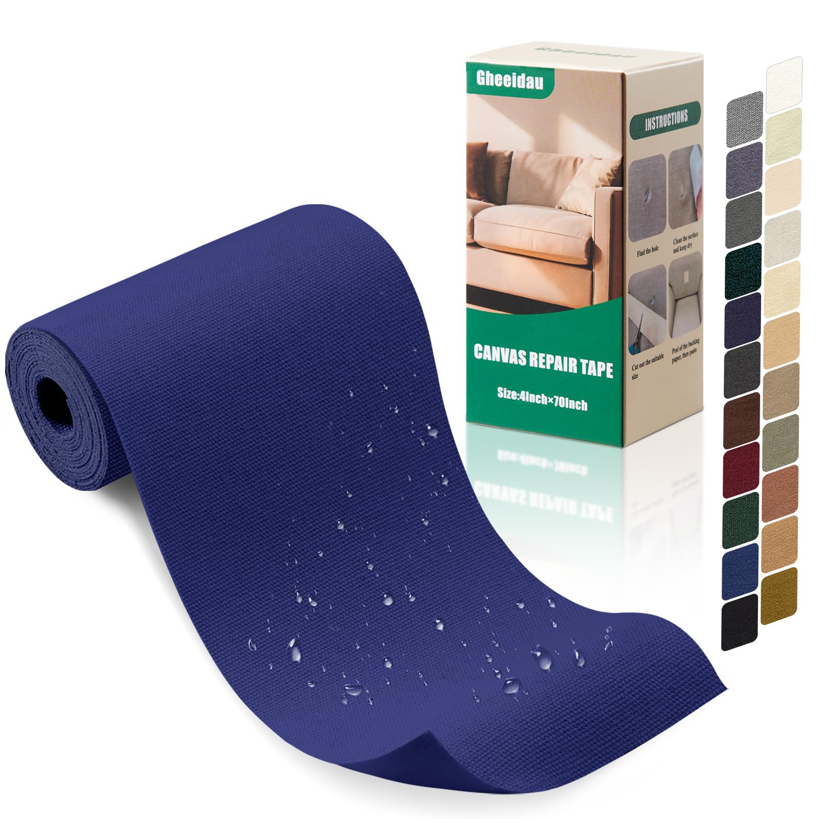 Canvas Repair Tape 4×70 Inch Waterproof Self
