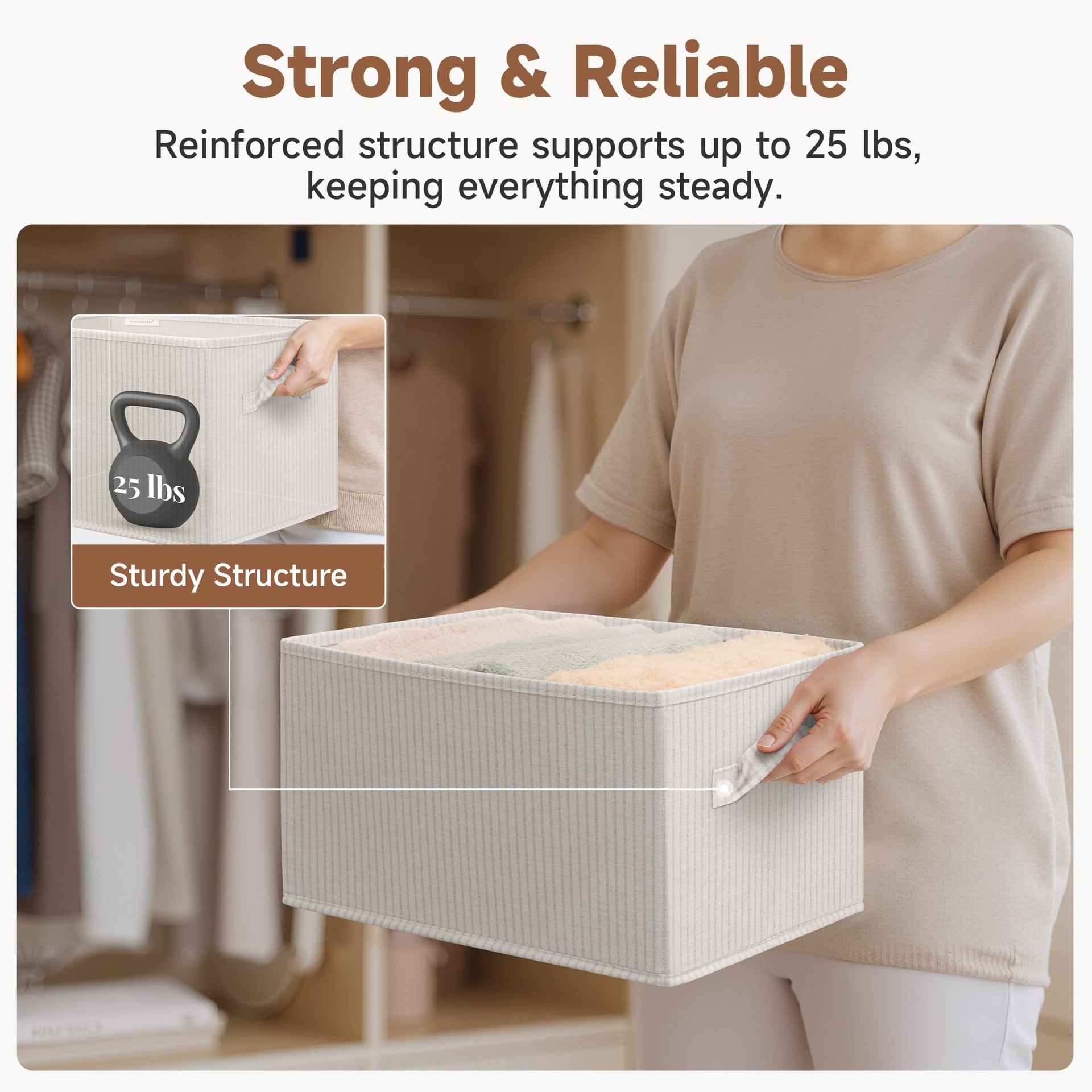 Shelf Organizer Bins (3 Count)