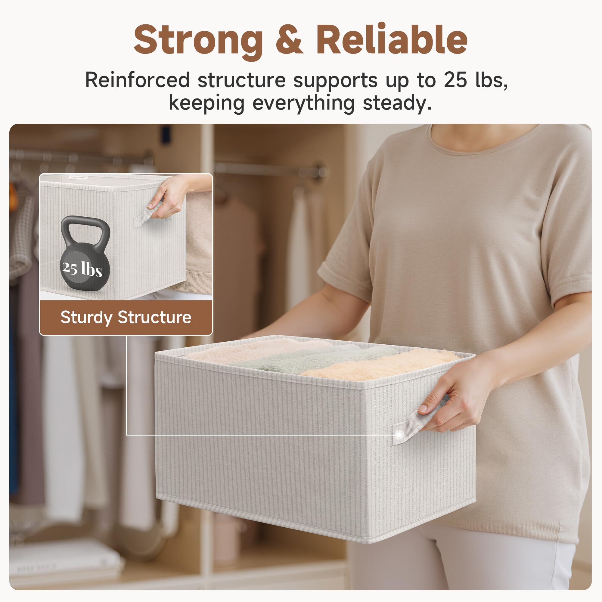 Shelf Organizer Bins (3 Count)