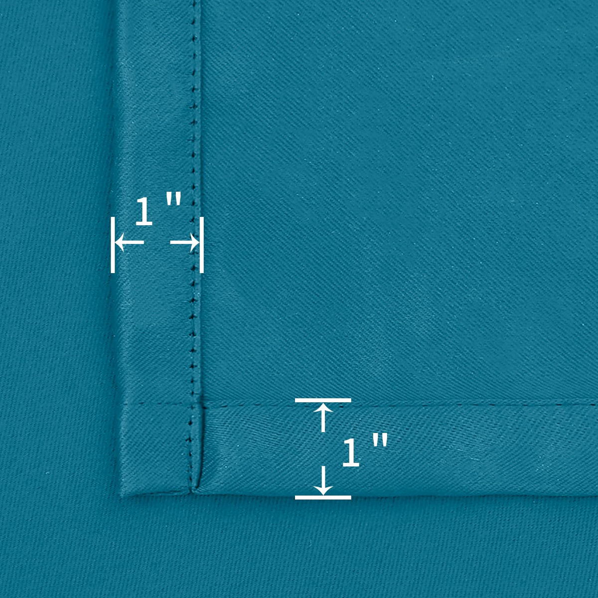 Teal Blue Blackout Curtains 54 Inch Length for Bedroom (2 Count)