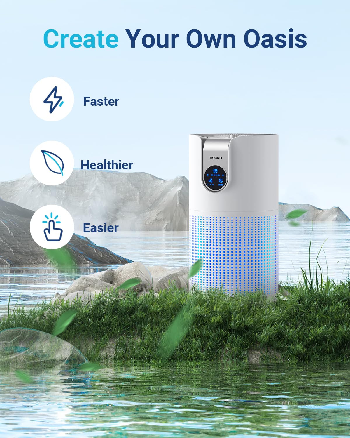 Air Purifiers for Home Large Room Up to 1500ft² with Aromatherapy