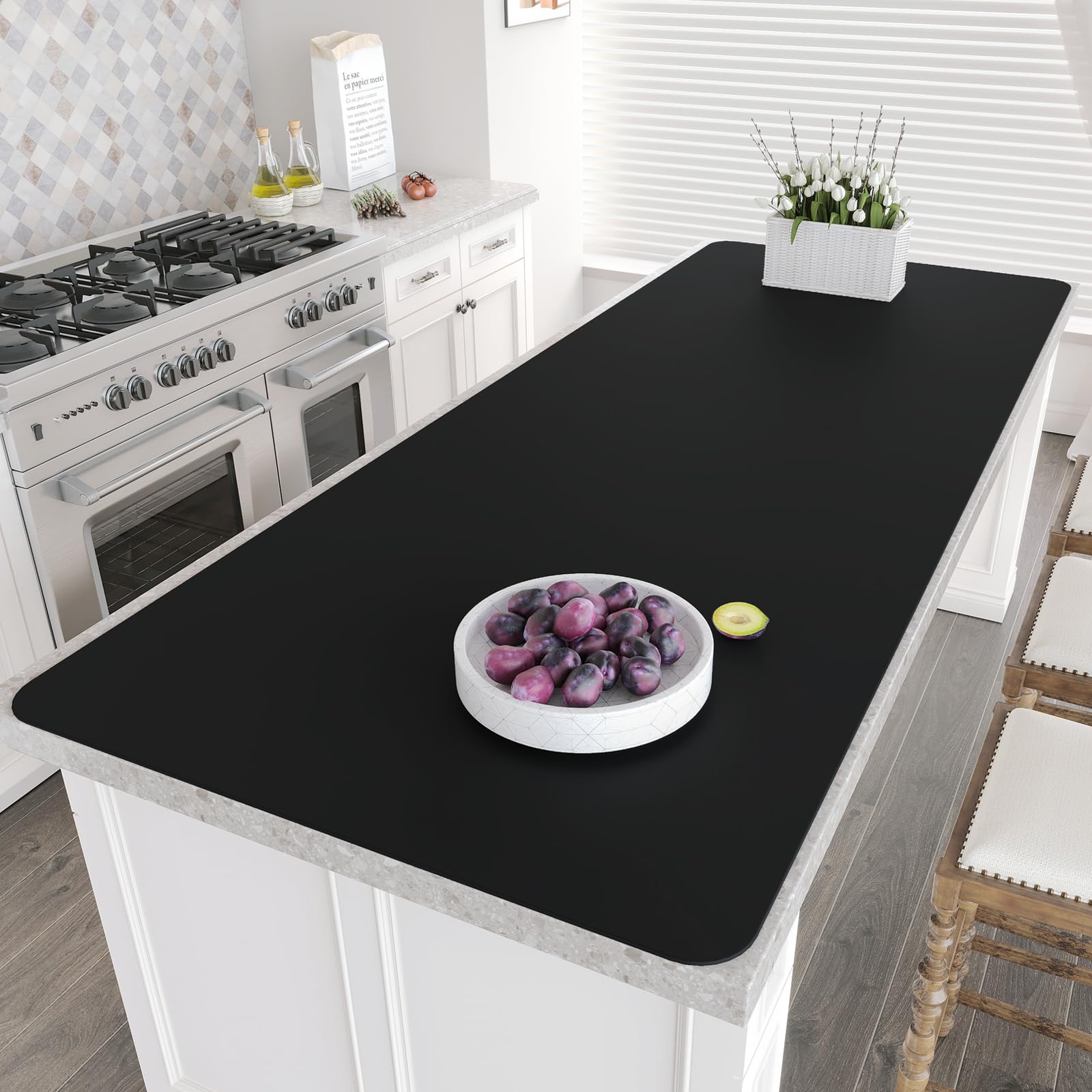 Silicone Mat 78.7”x 23.6” Heat Resistant Mats for Countertop