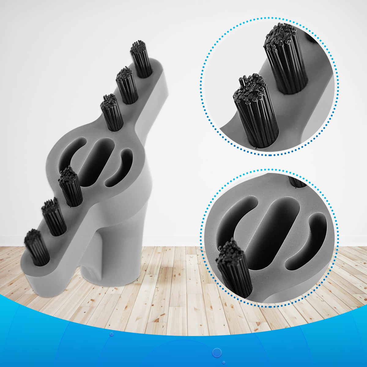 Steam Shot Pads Brushes Compatible with Bissell SteamShot Cleaner (8 Count)