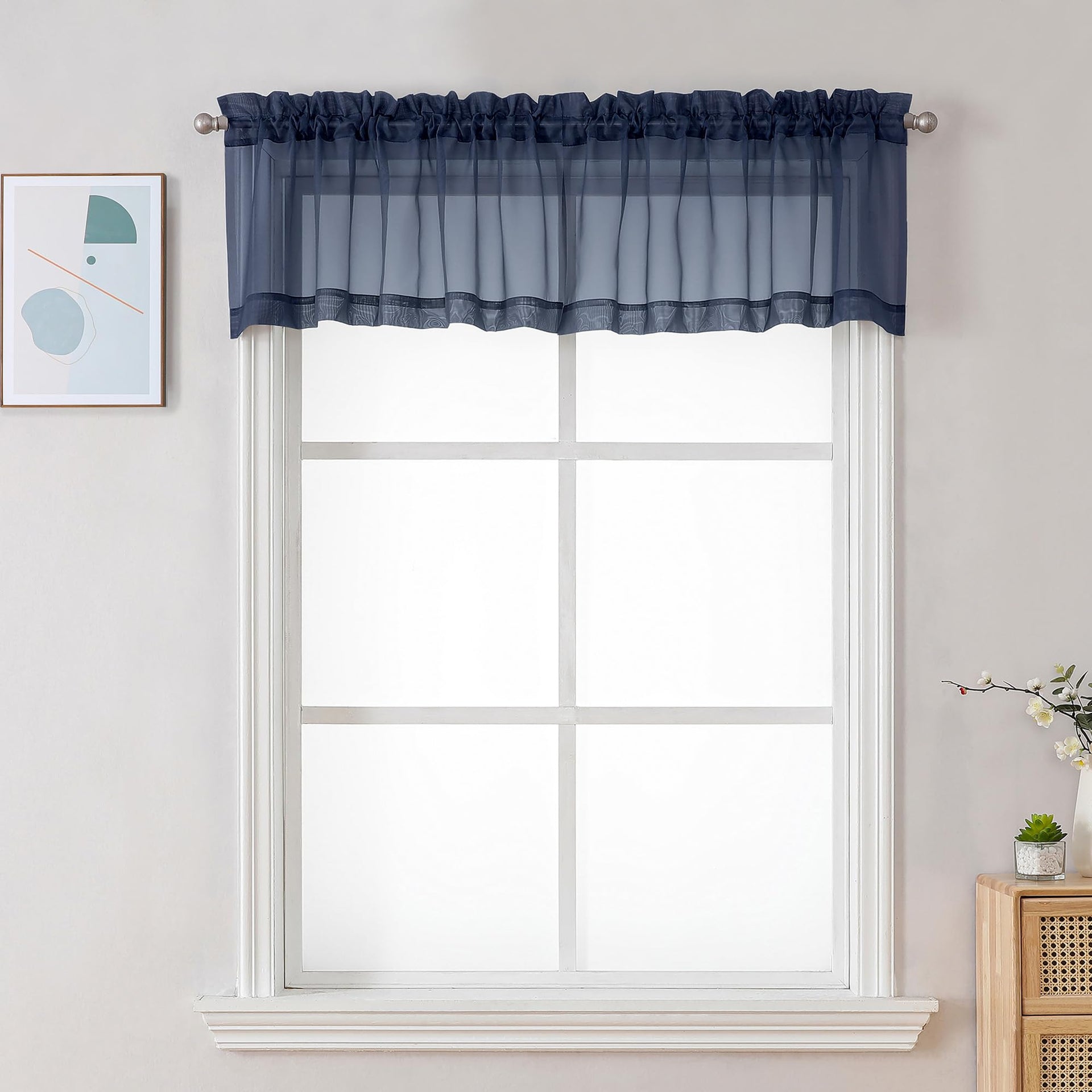 Sheer Valances for Windows 2 Pack (2 Count)