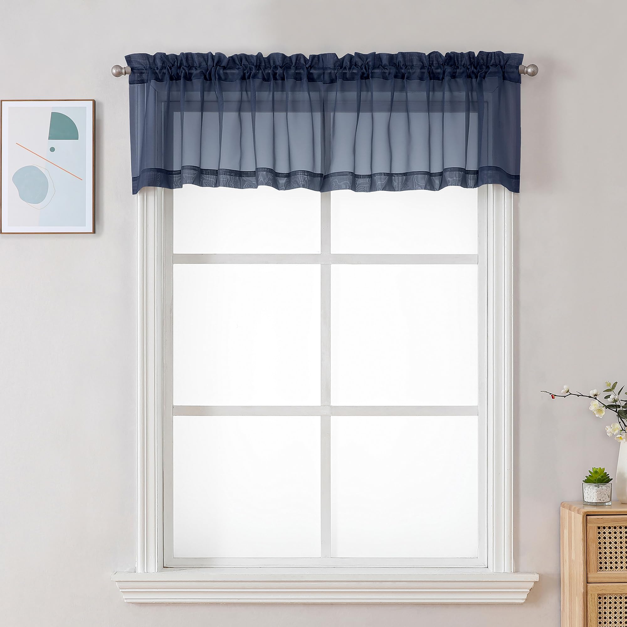 Sheer Valances for Windows 2 Pack (2 Count)