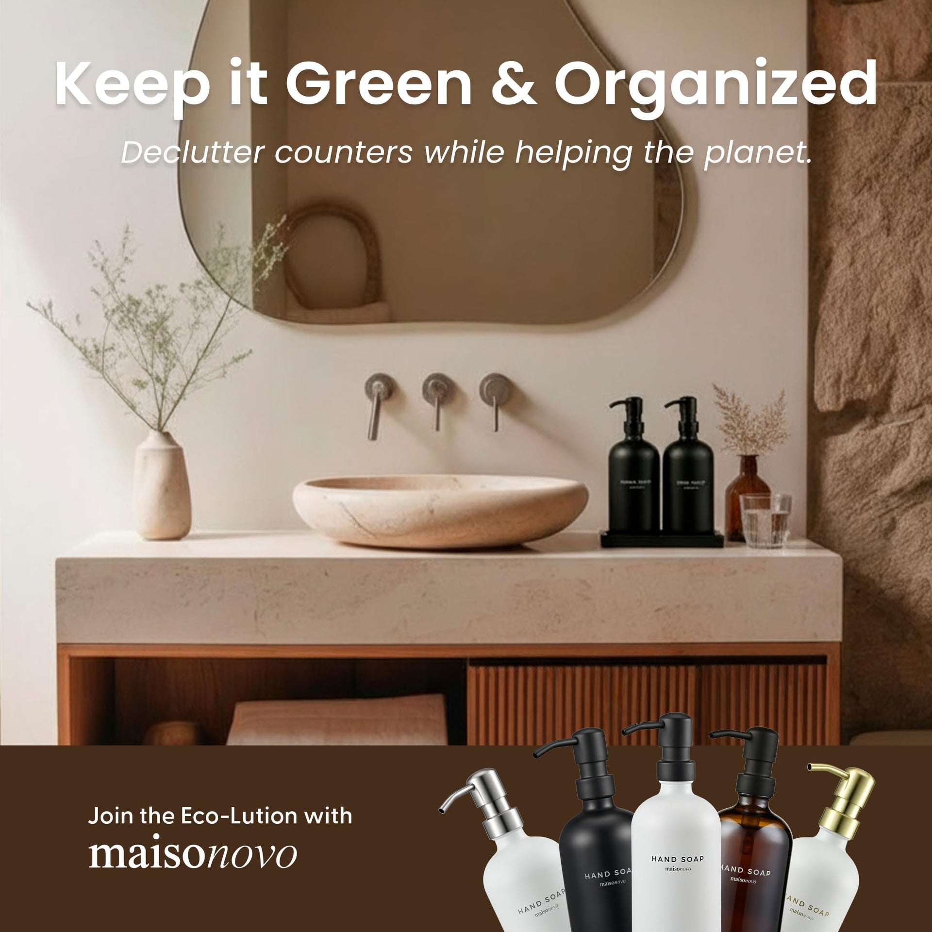 Bathroom Soap Dispenser Set (3 Count)