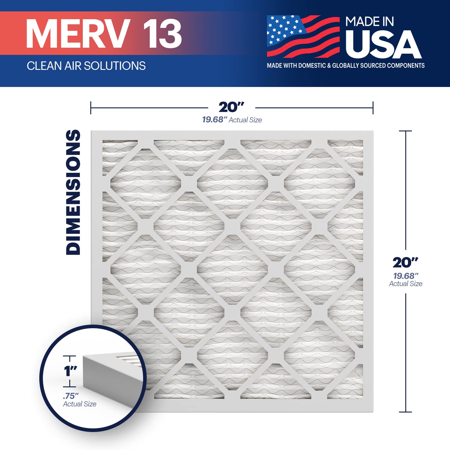 TruFilter 20x20x1 MERV 13 (12 Count)