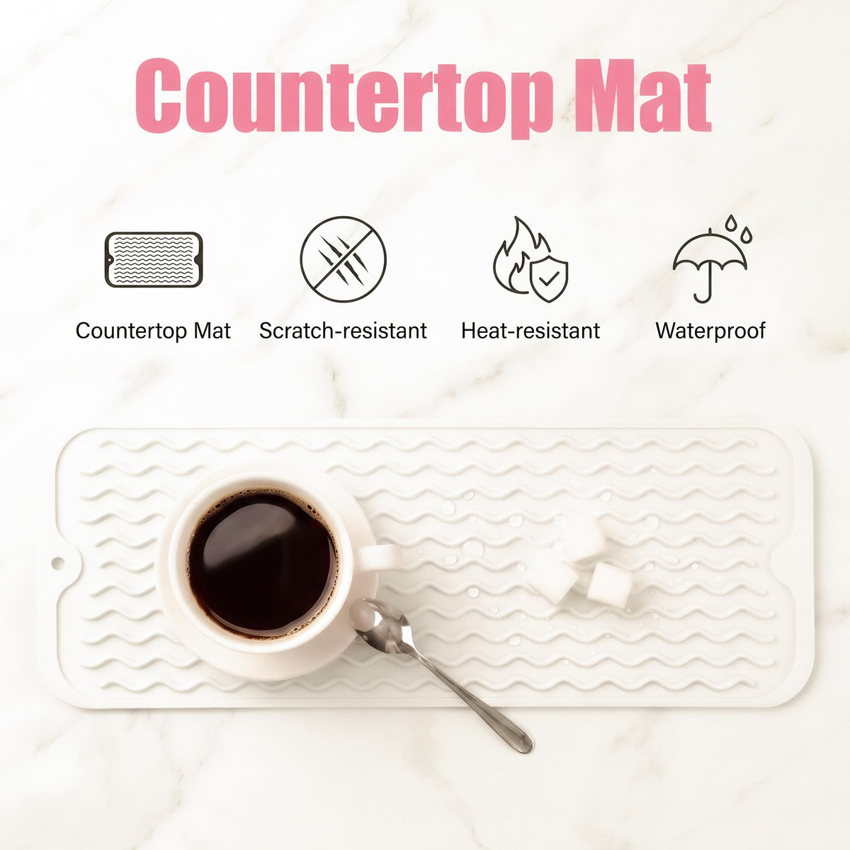Silicone Dish Drying Mat for Multiple Usage