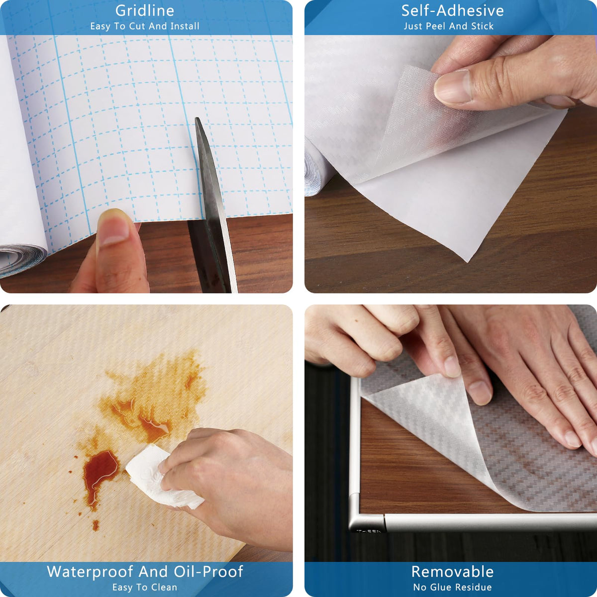 Self Adhesive Shelf Liner Kitchen Liner