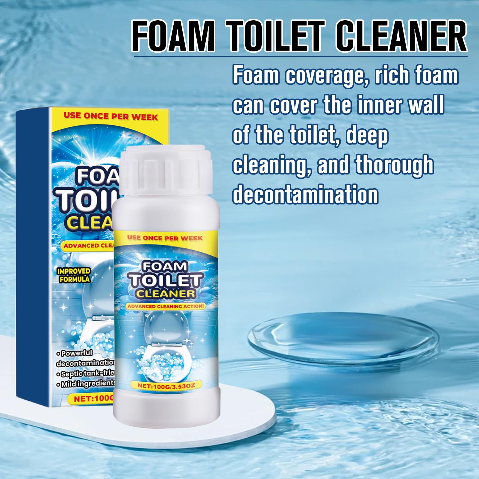 2PCS Foam Toilet Cleaner