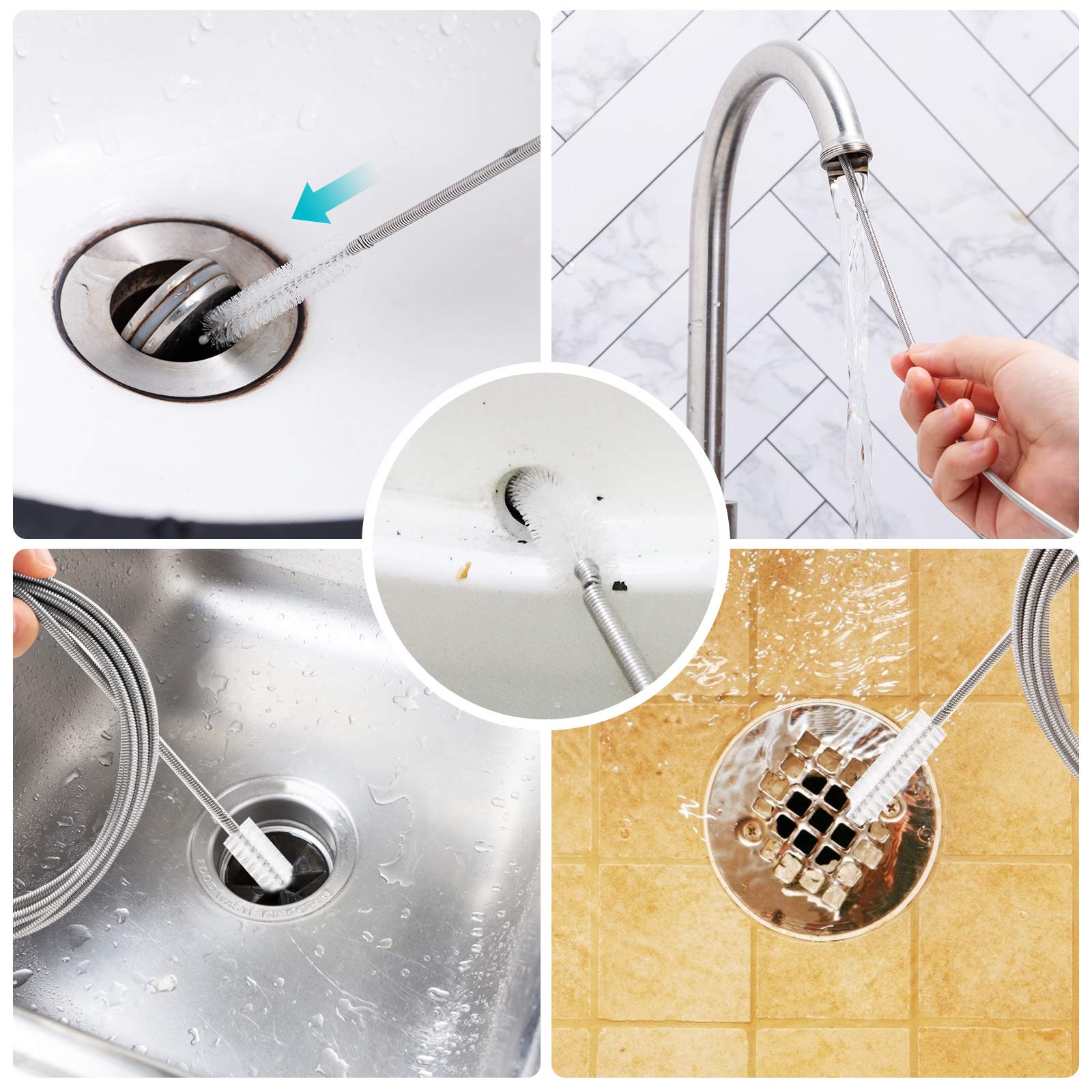 Extra Thick Drain Brush with Stronger Spring 61