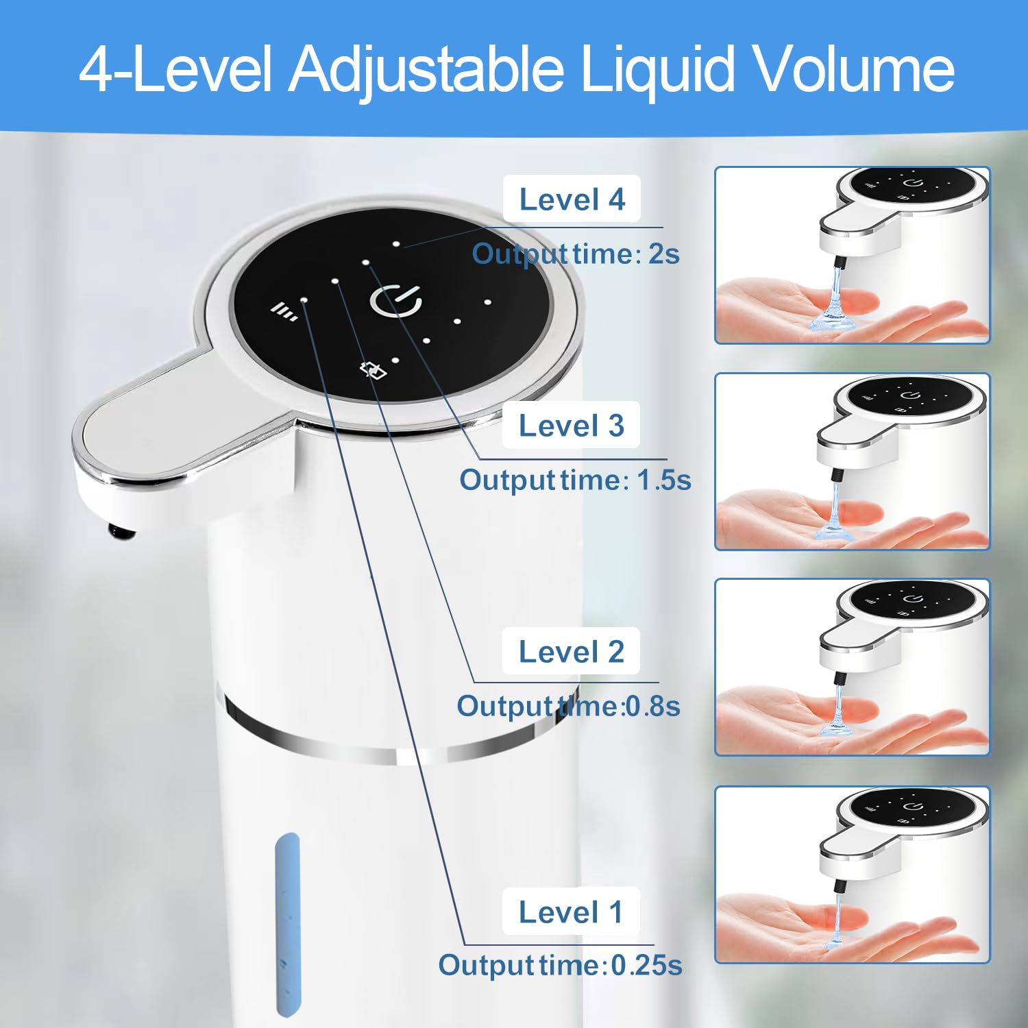 Automatic Liquid Soap Dispenser Bathroom Kitchen Dish Liquid Body Shampoo Shower Gel Hand Free Liquid