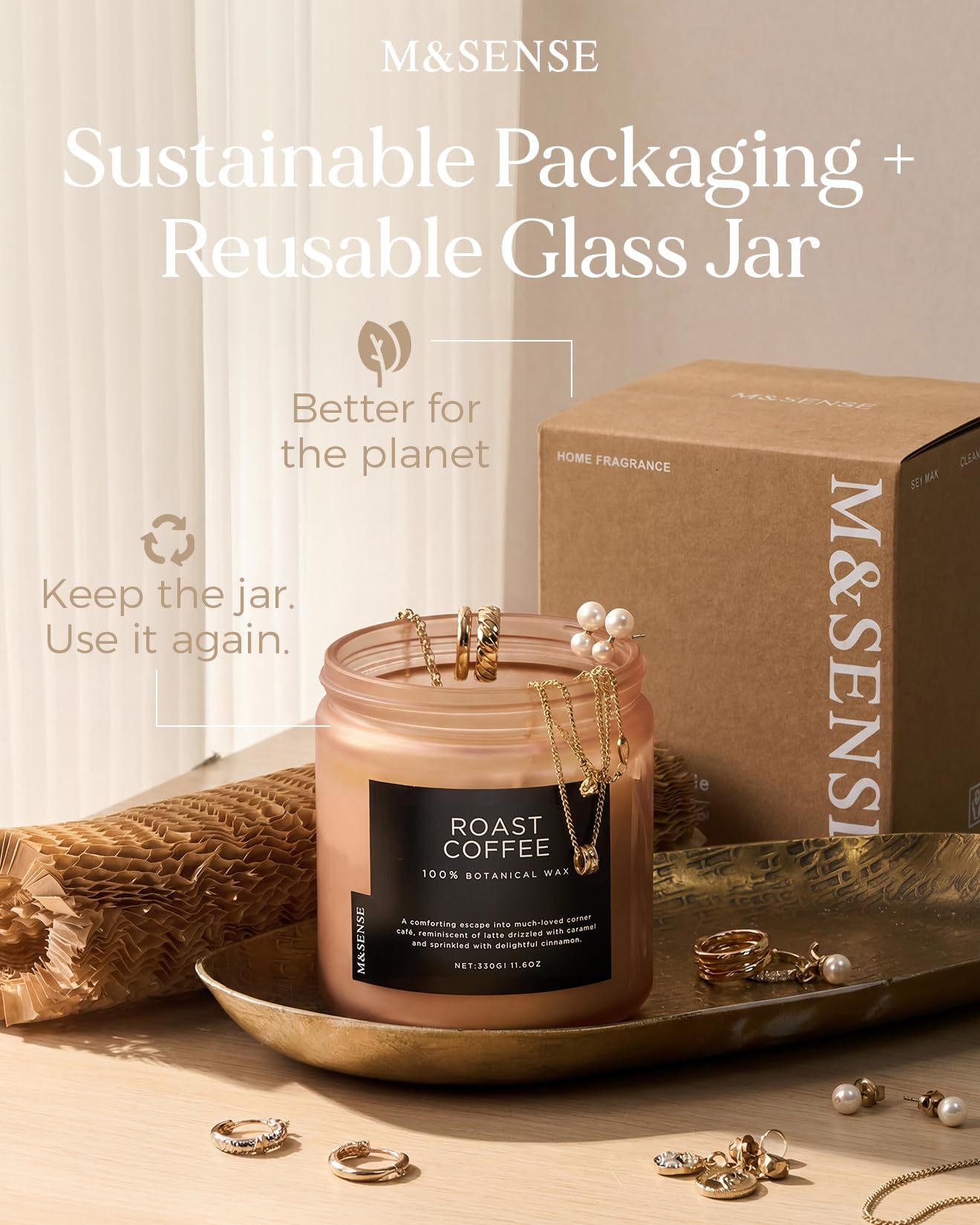 Fresh & Linen Cotton Scented Candles (11.6 Ounce)