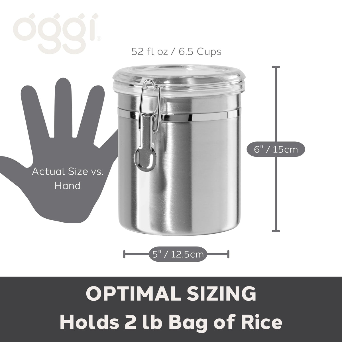Stainless Steel Kitchen Canister 47oz