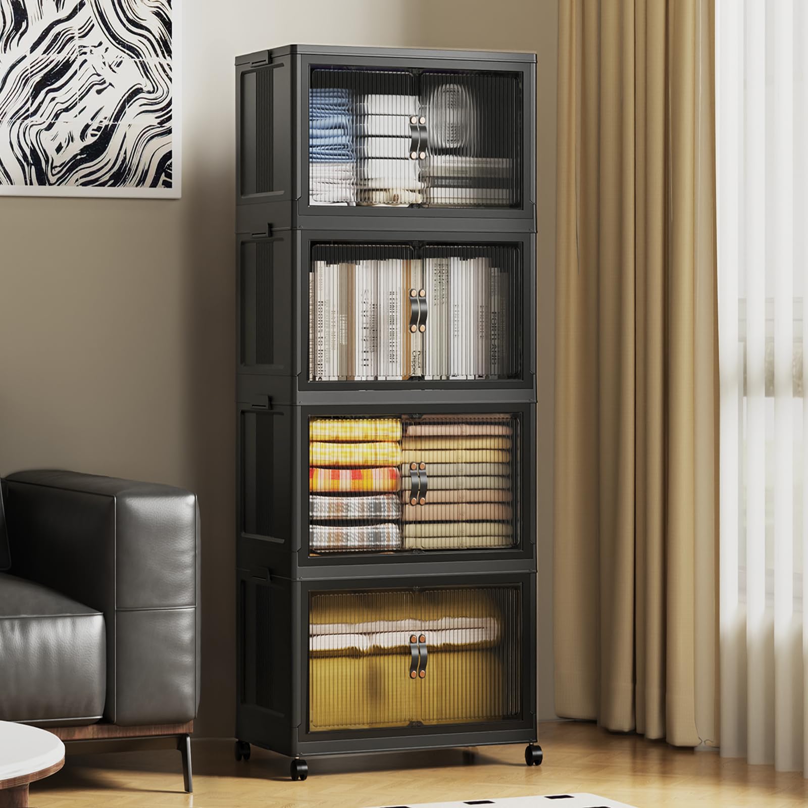 140Qt Stackable Storage Bins