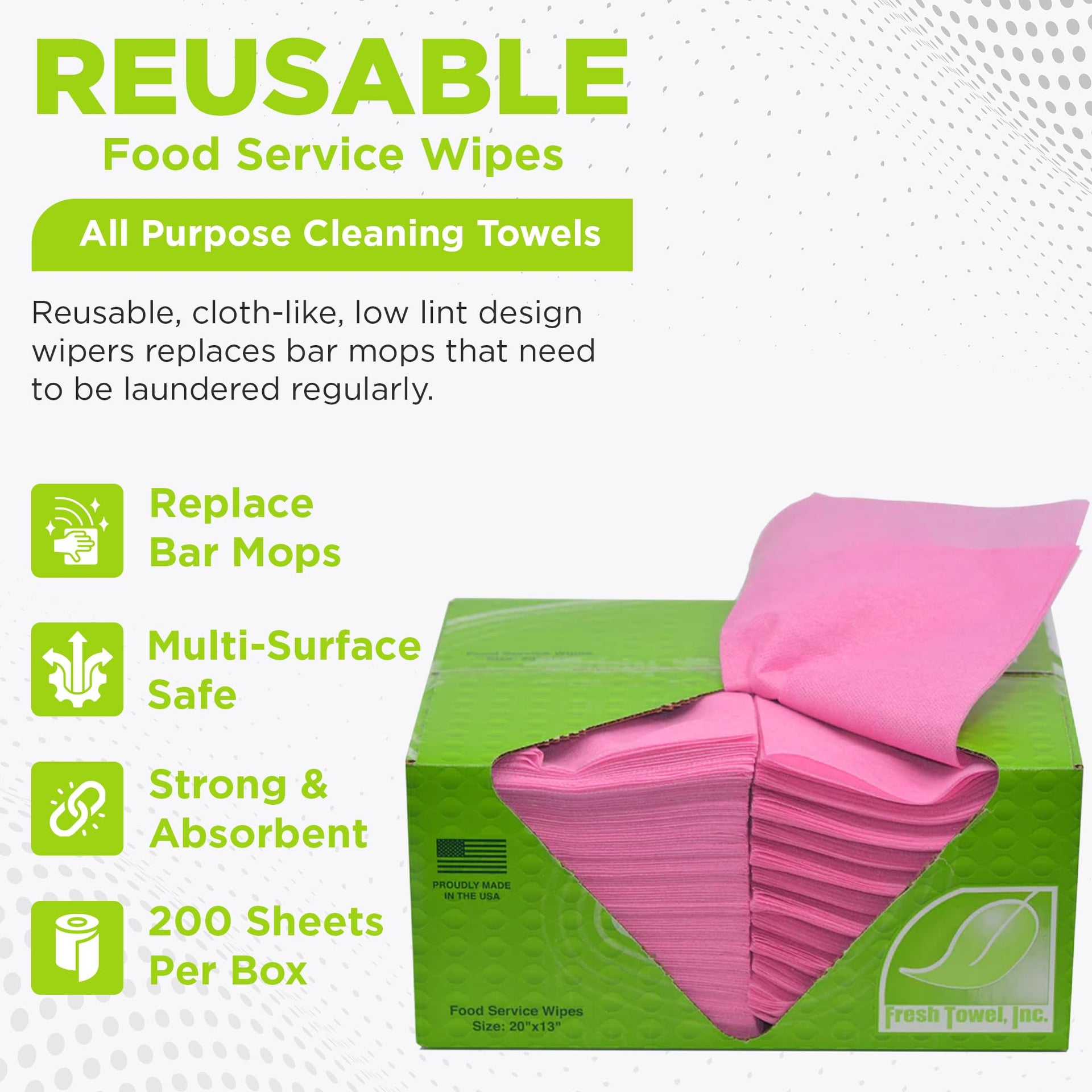 Fresh Towel Pink Foodservice Towels (200 Count)