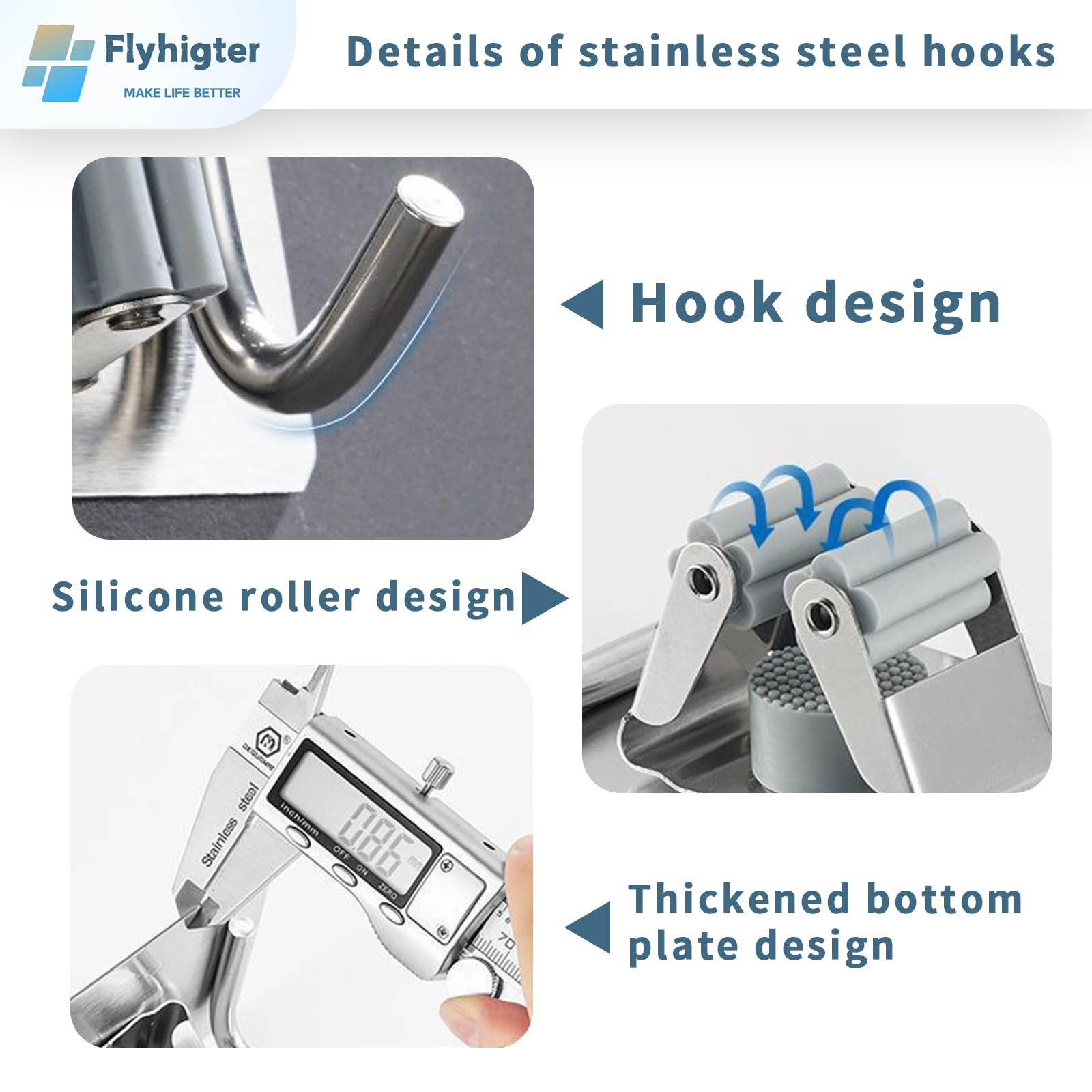 Stainless Steel Mop Holder Wall Mount